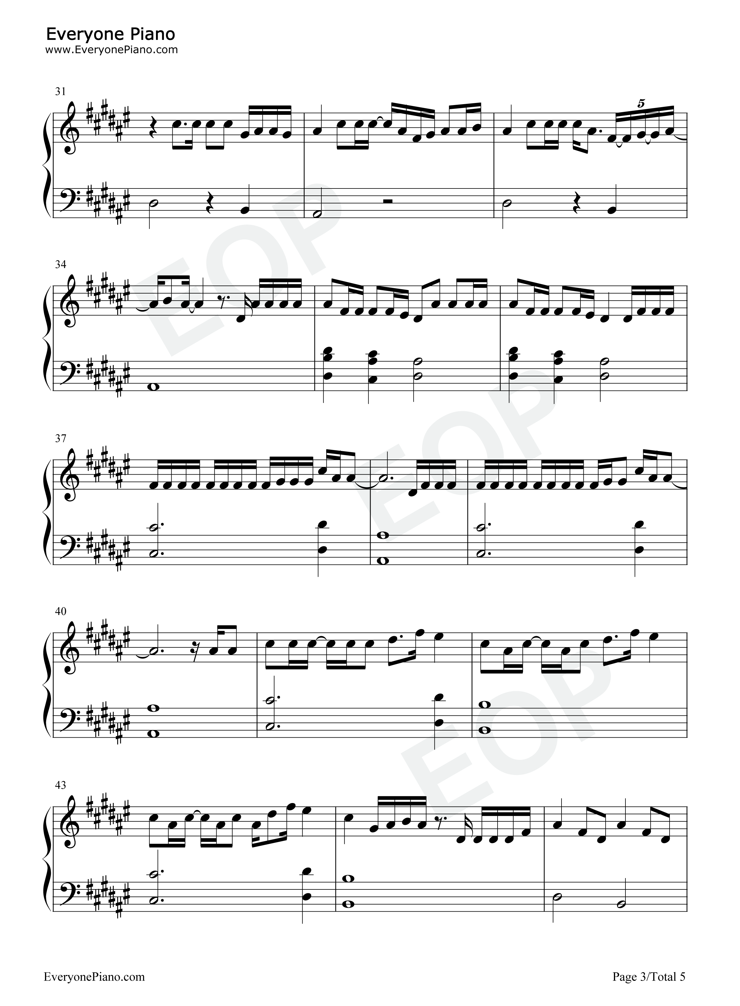 Soldi钢琴谱_Mahmood