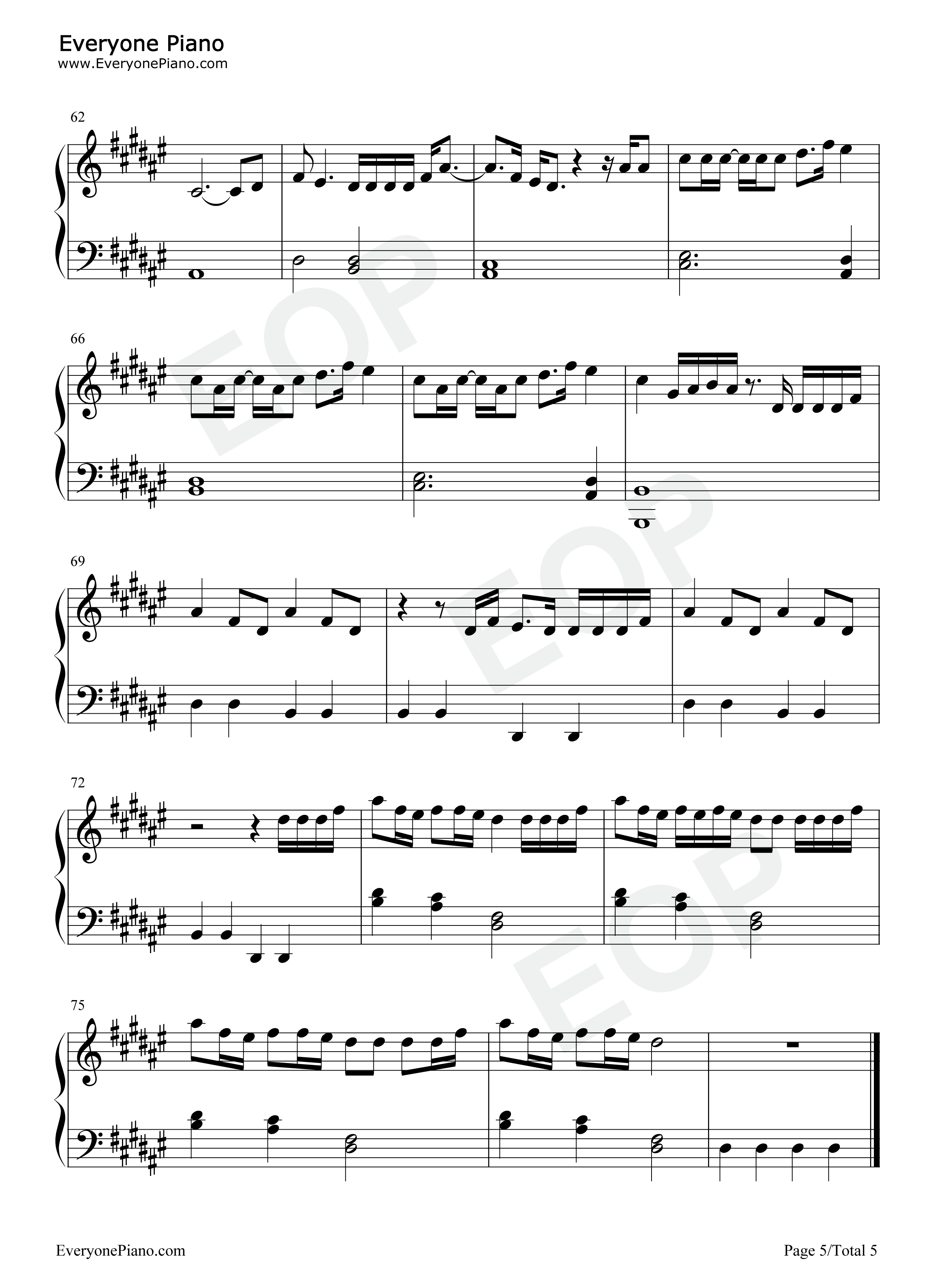 Soldi钢琴谱_Mahmood