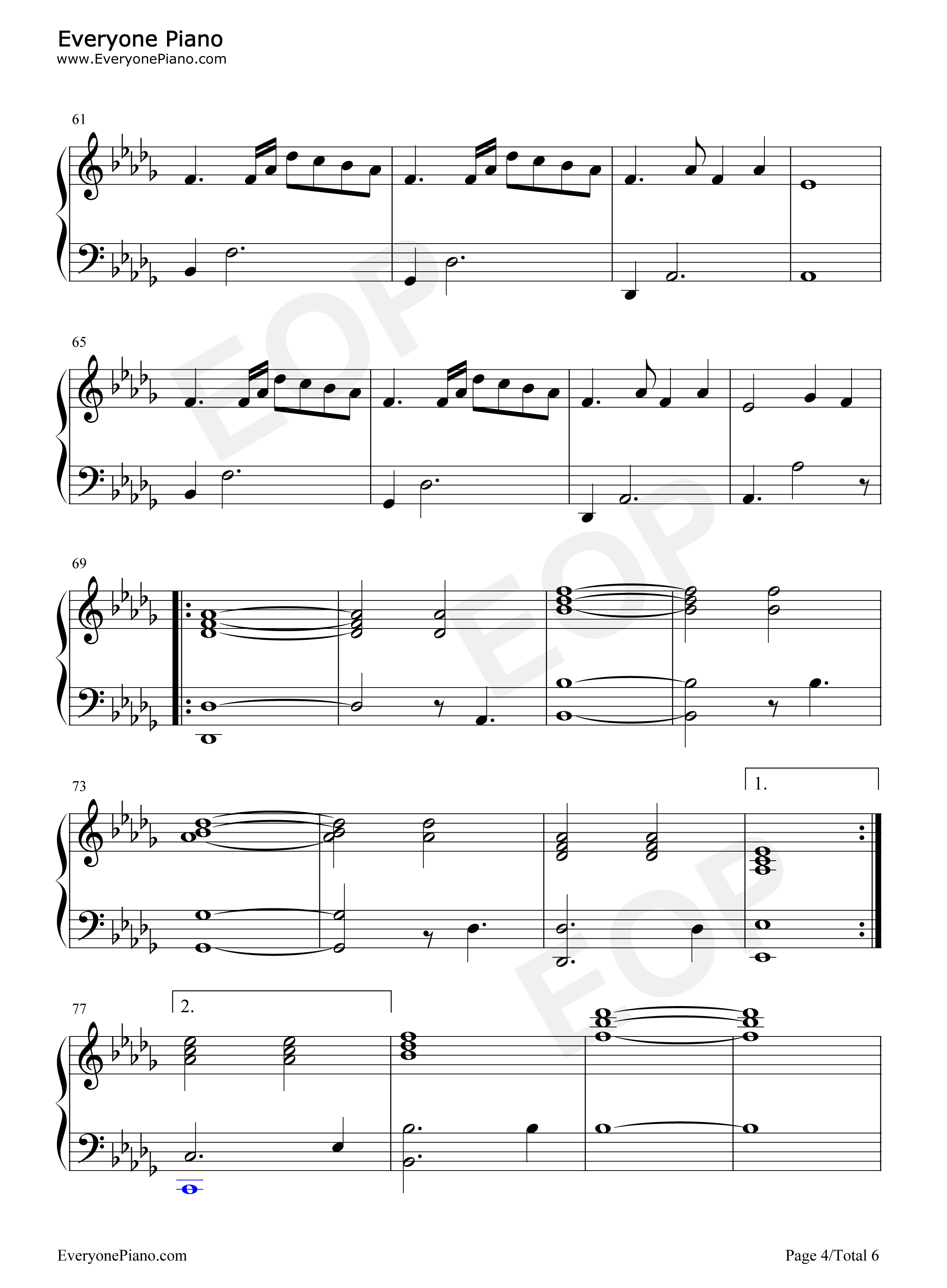 I_Will_Follow_You_Into_the_Dark钢琴谱_Yungblud_Halsey