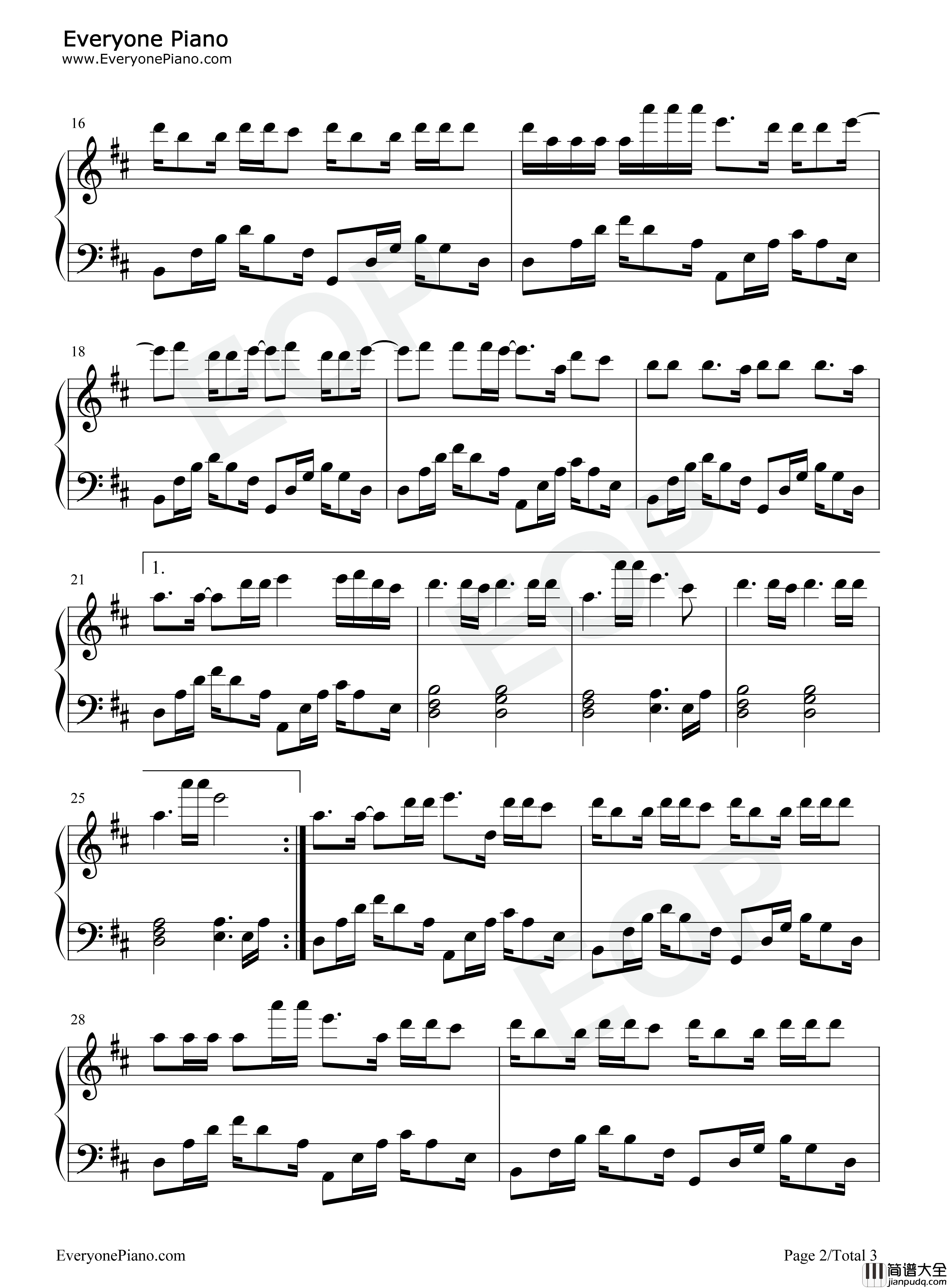 给不了你未来钢琴谱_张家旺