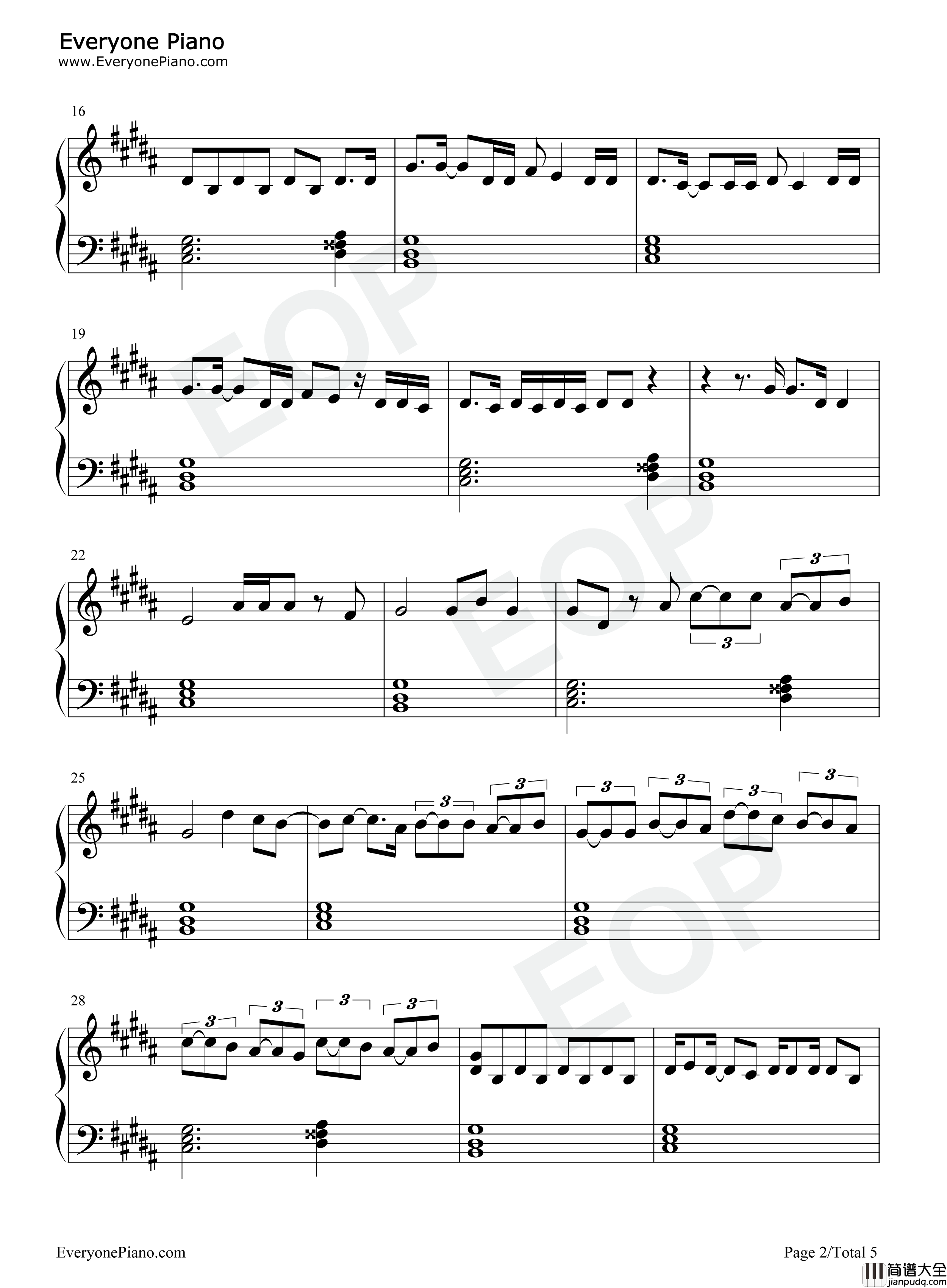 The_Bakery钢琴谱_Melanie_Martinez