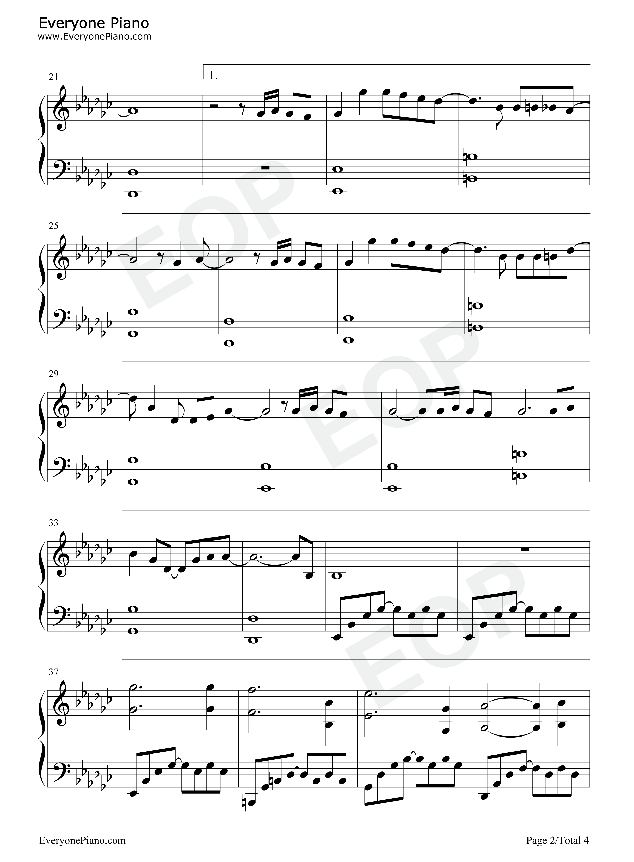 On_My_Way钢琴谱_萨吉