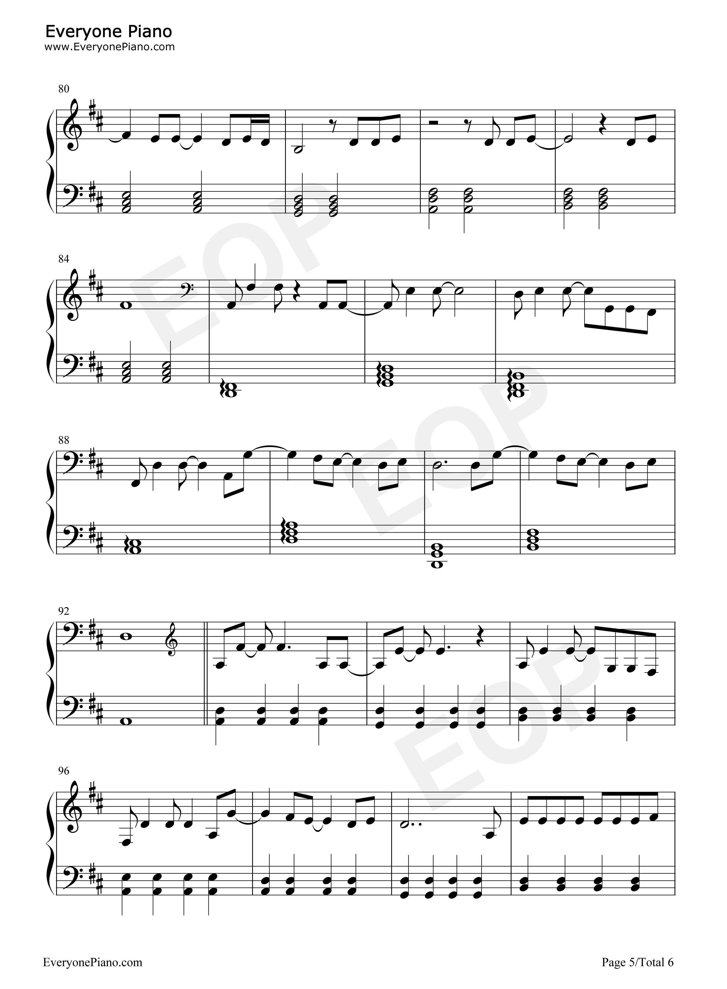 Black_and_White钢琴谱_Niall_Horan