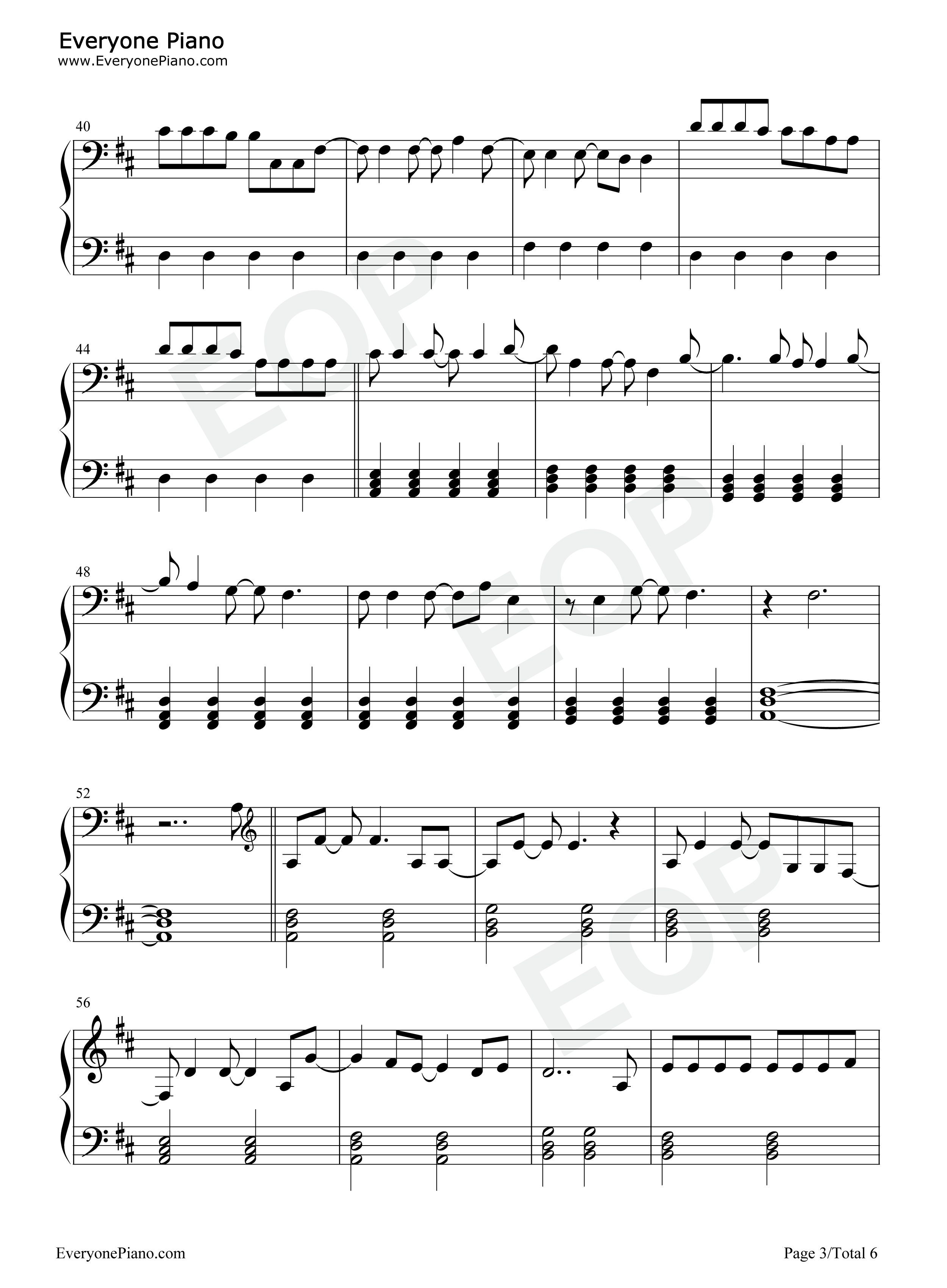 Black_and_White钢琴谱_Niall_Horan