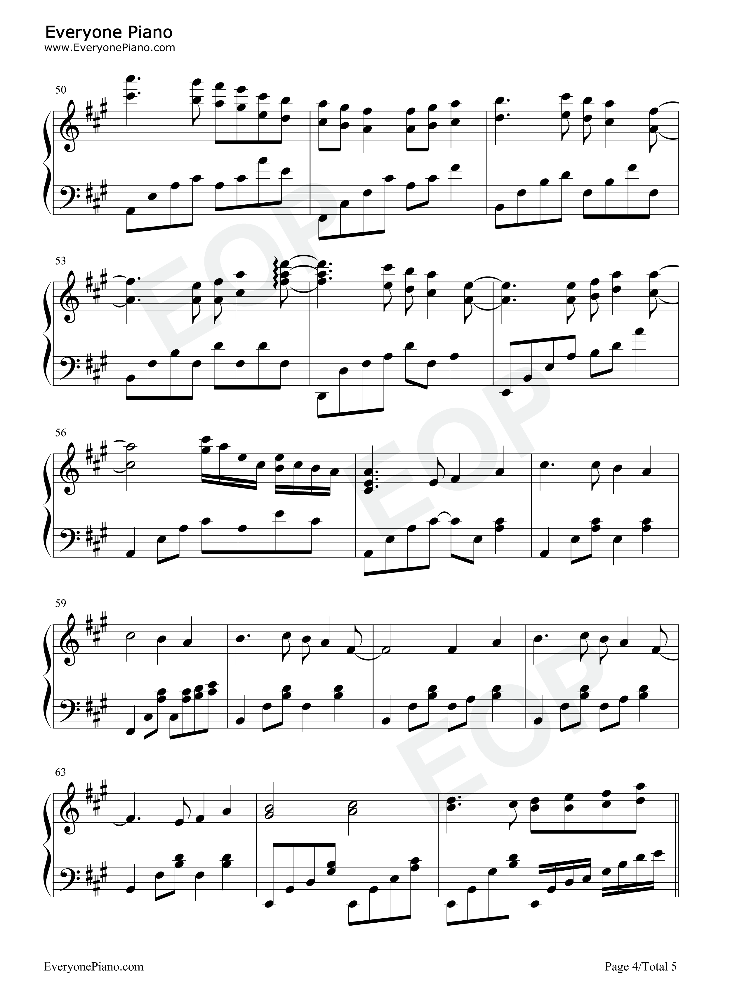 Five_Hundred_Miles钢琴谱_Justin_Timberlake_Carey_Mulligan_Stark_Sands