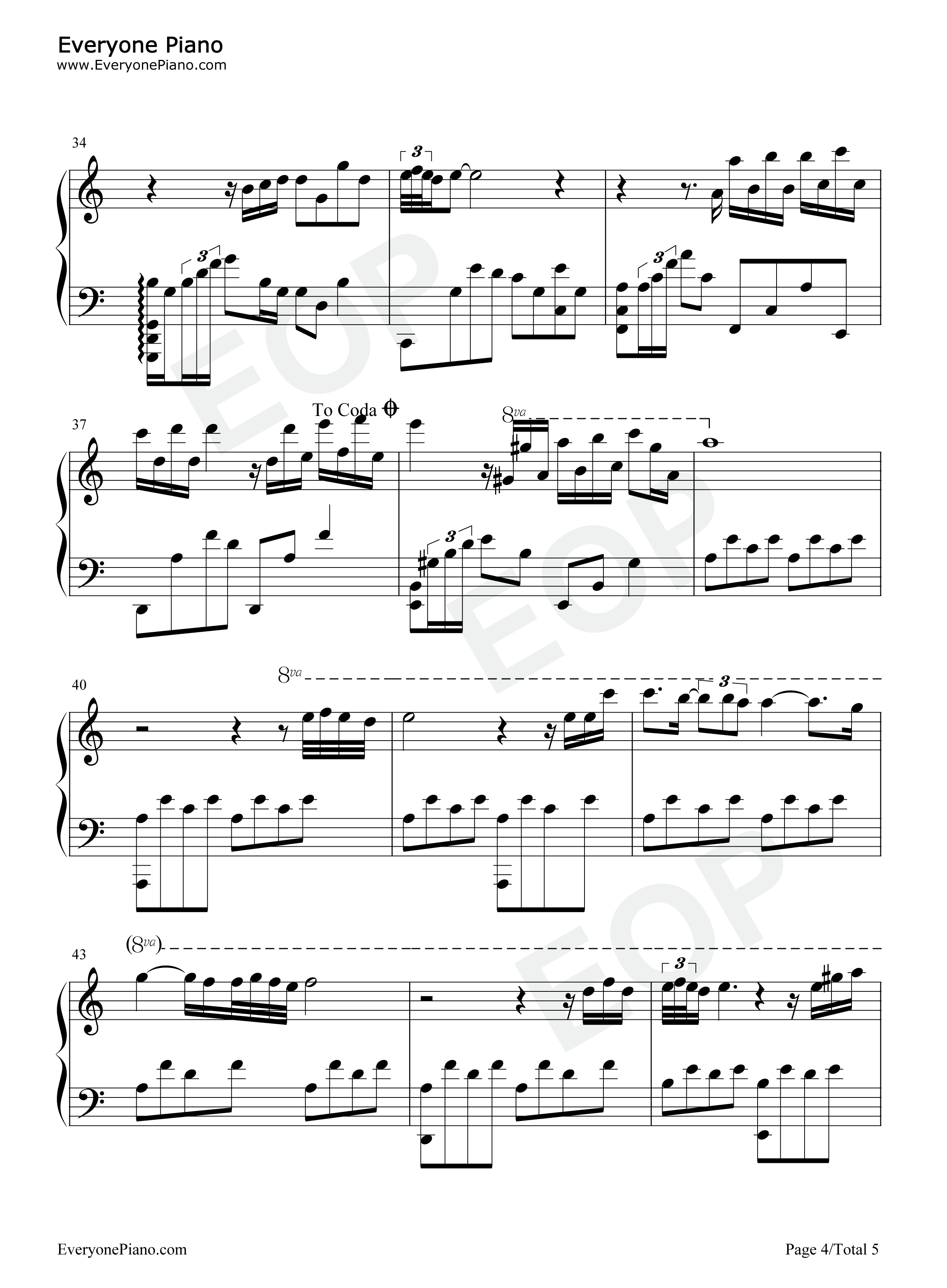 Just_For_You钢琴谱_Giovanni_Marradi