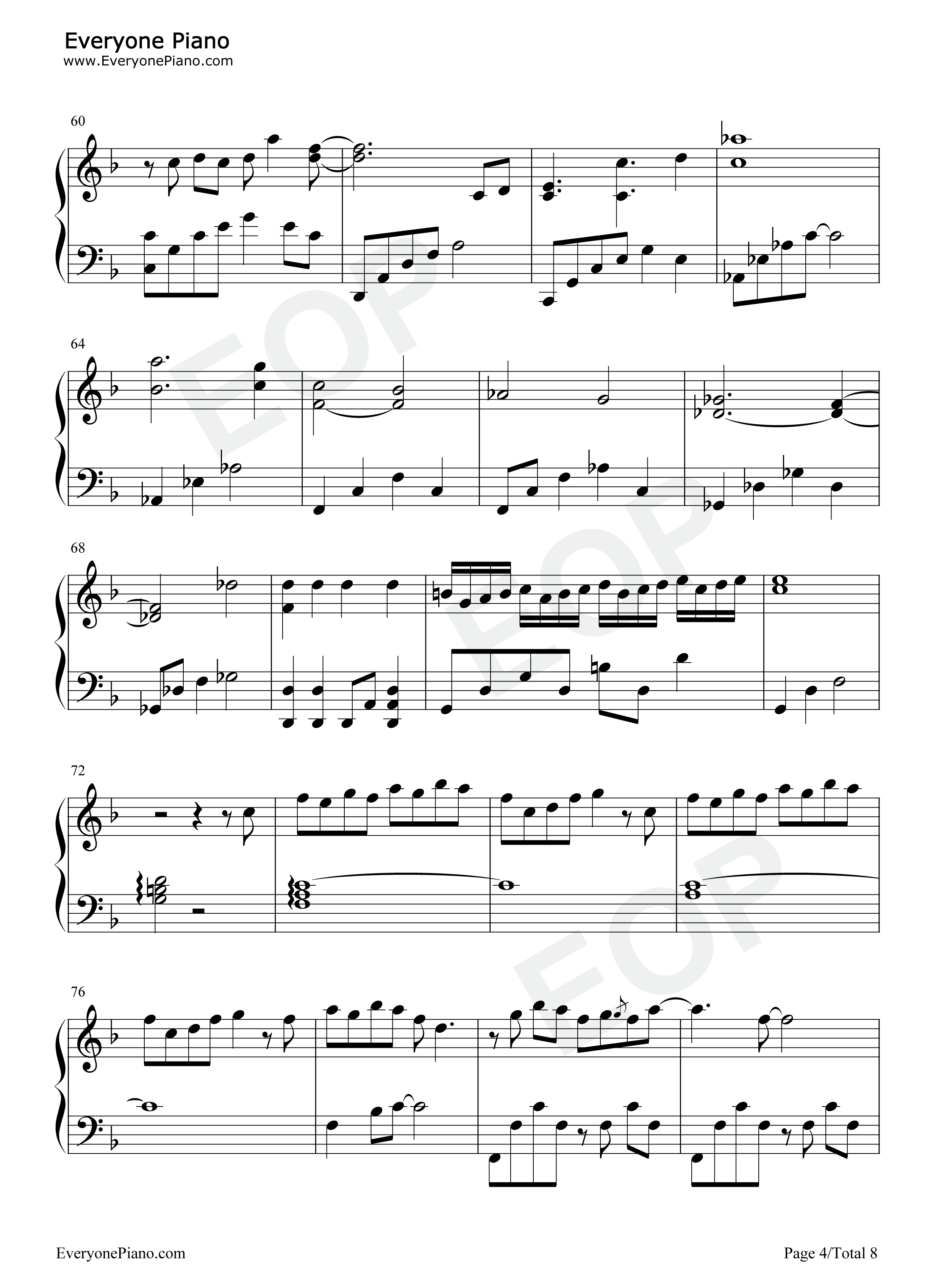 重启钢琴谱_张韶涵