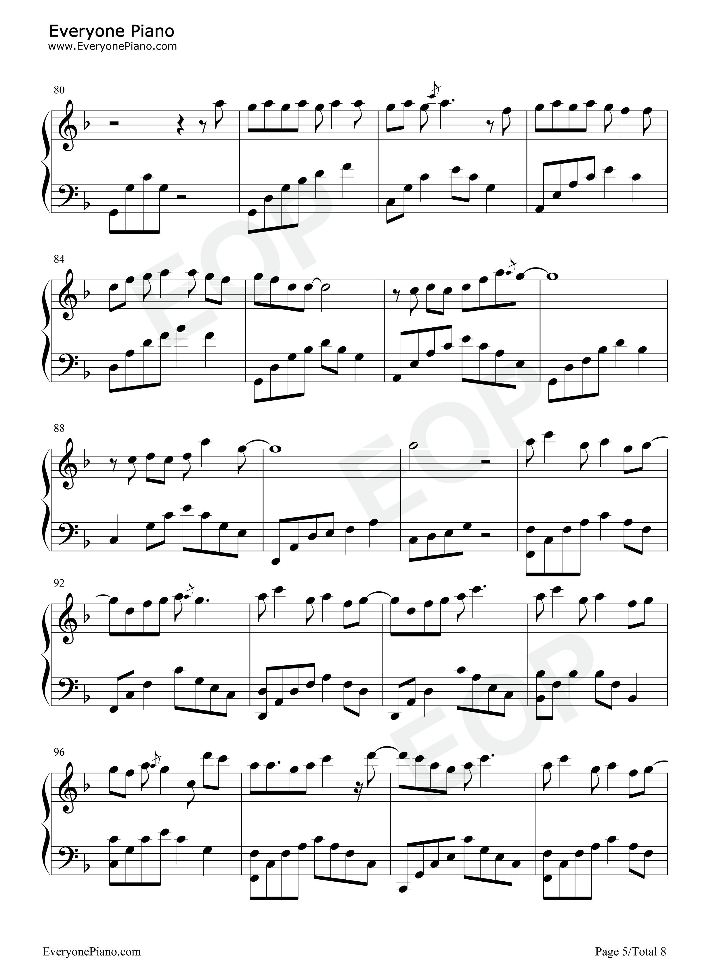 重启钢琴谱_张韶涵