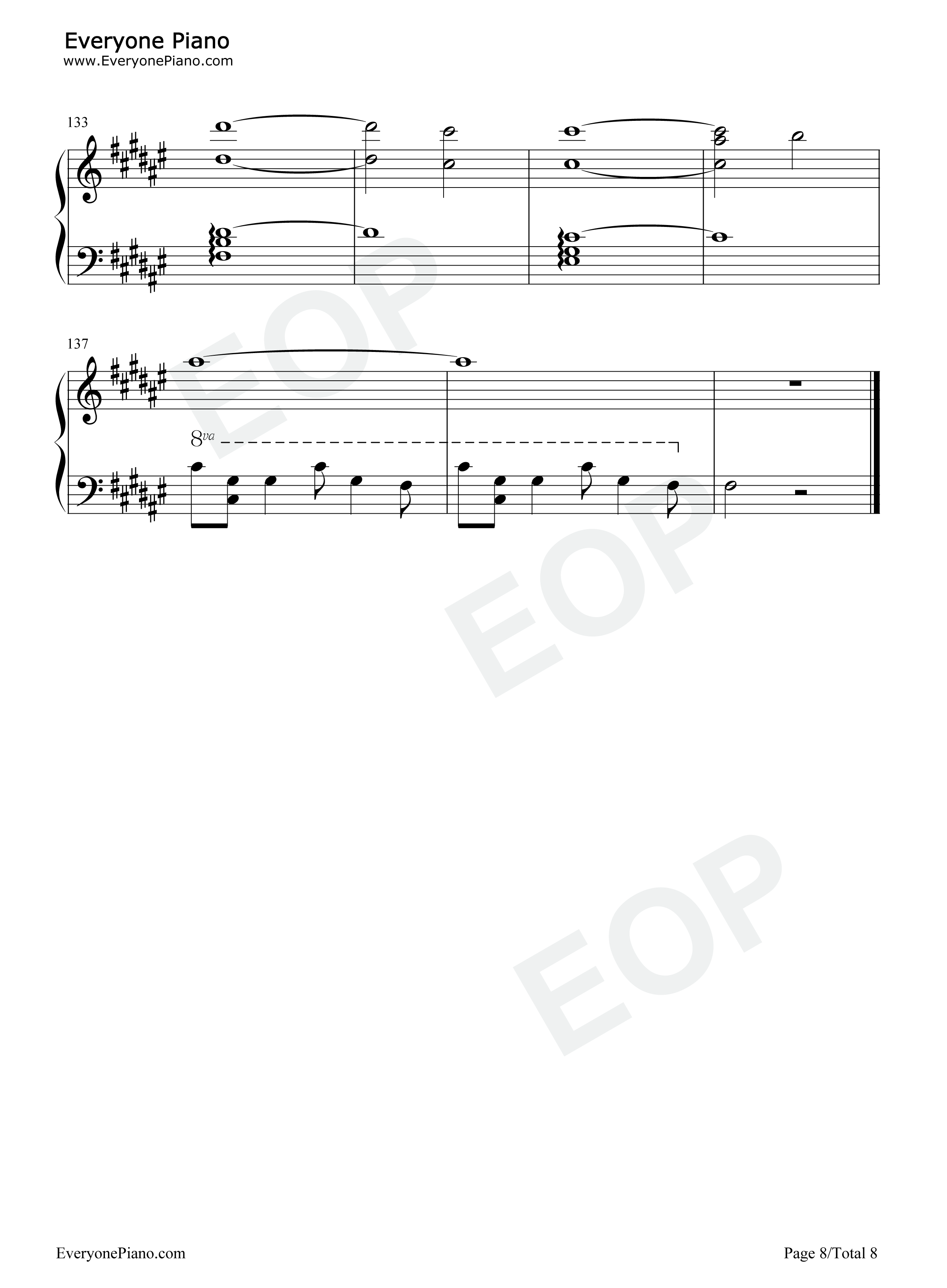 重启钢琴谱_张韶涵