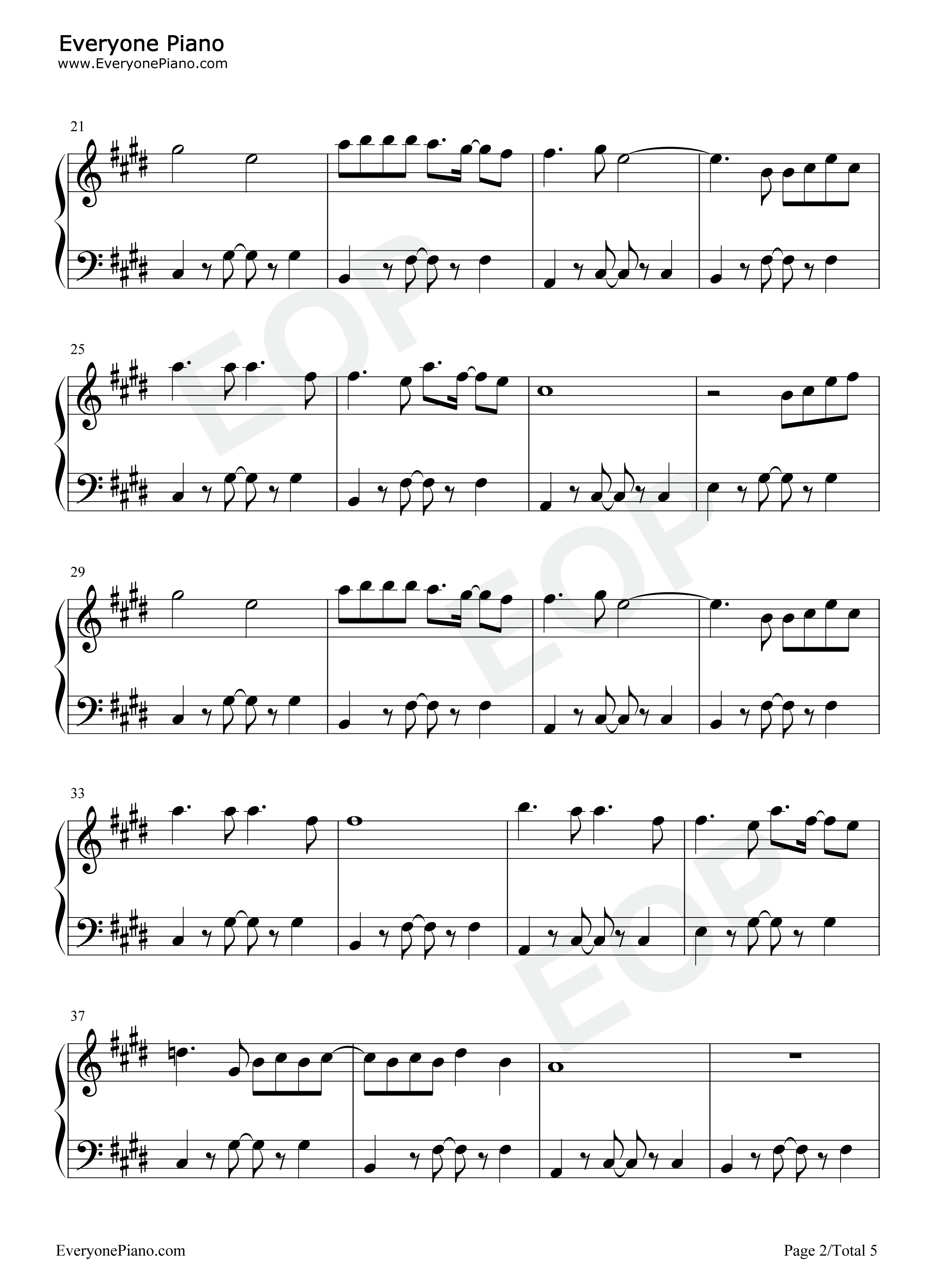 Hold_On钢琴谱_Justin_Bieber