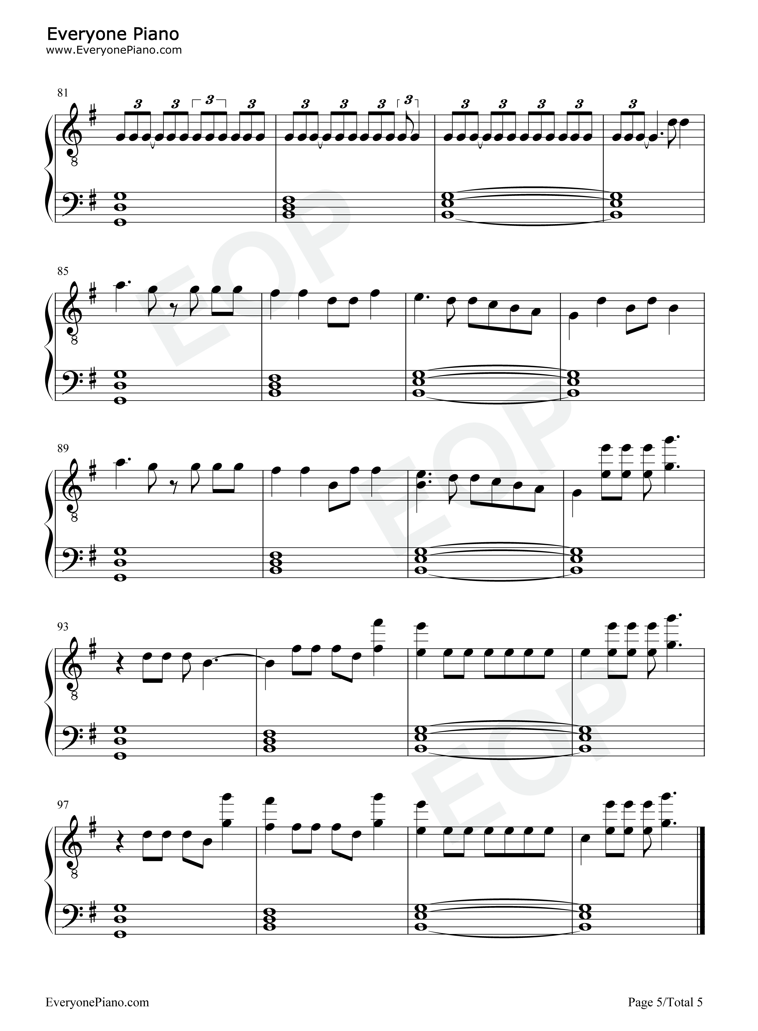 Loser_Lover钢琴谱_TXT