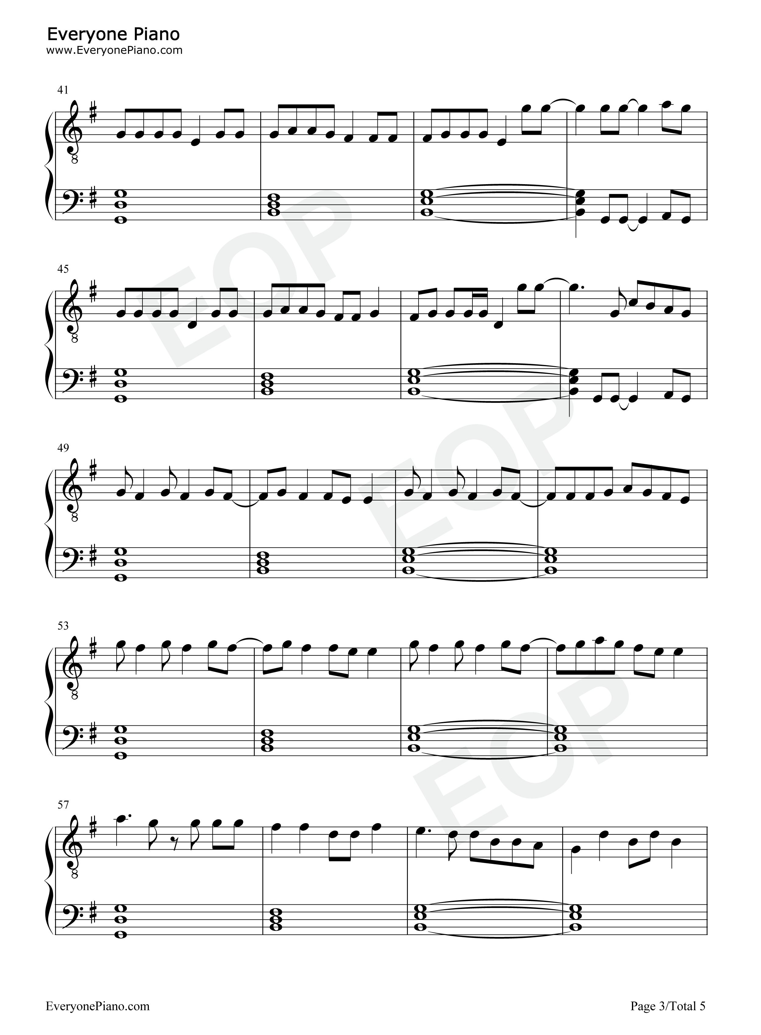 Loser_Lover钢琴谱_TXT