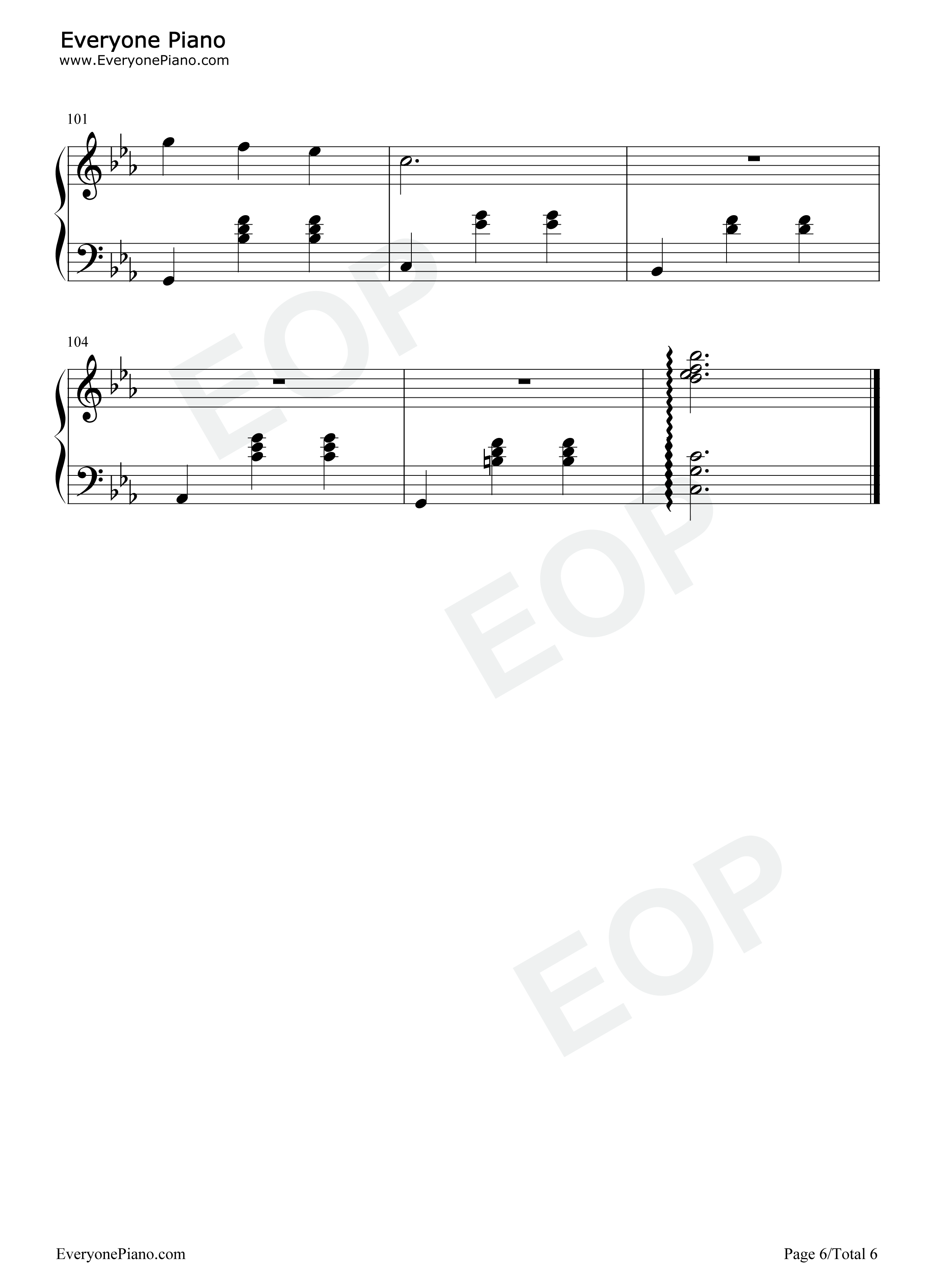 黄裙舞女钢琴谱_初学者_