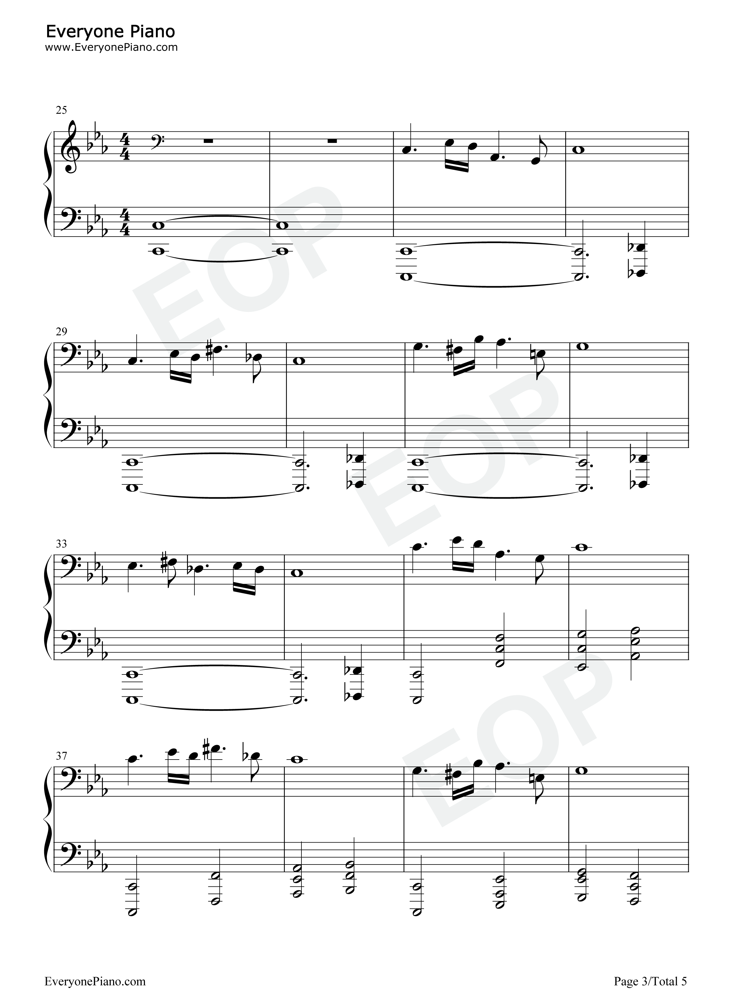 From_The_Shadows钢琴谱_Lorne_Balfe