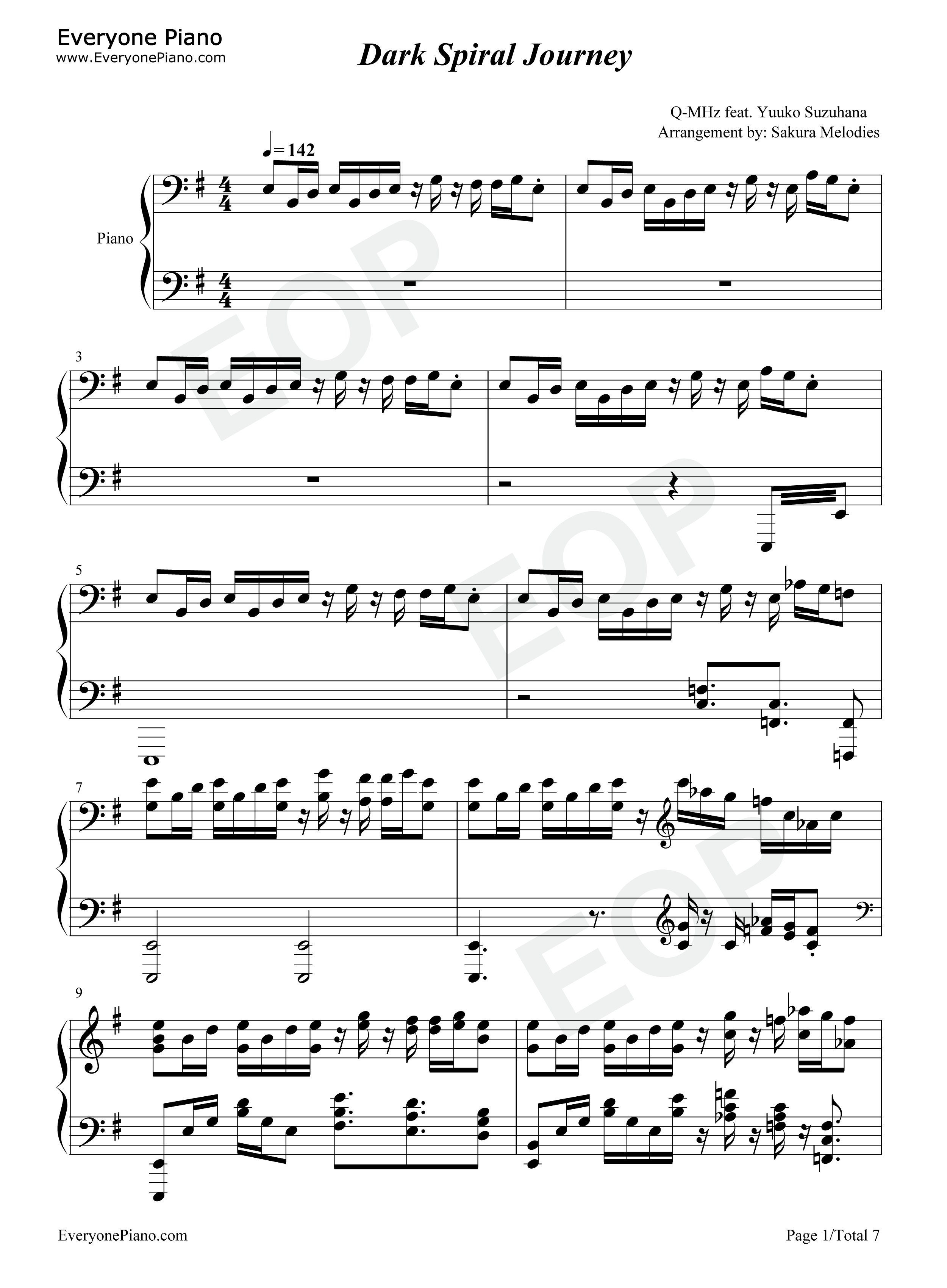 Dark_Spiral_Journey钢琴谱_Q_MHz_铃华优子