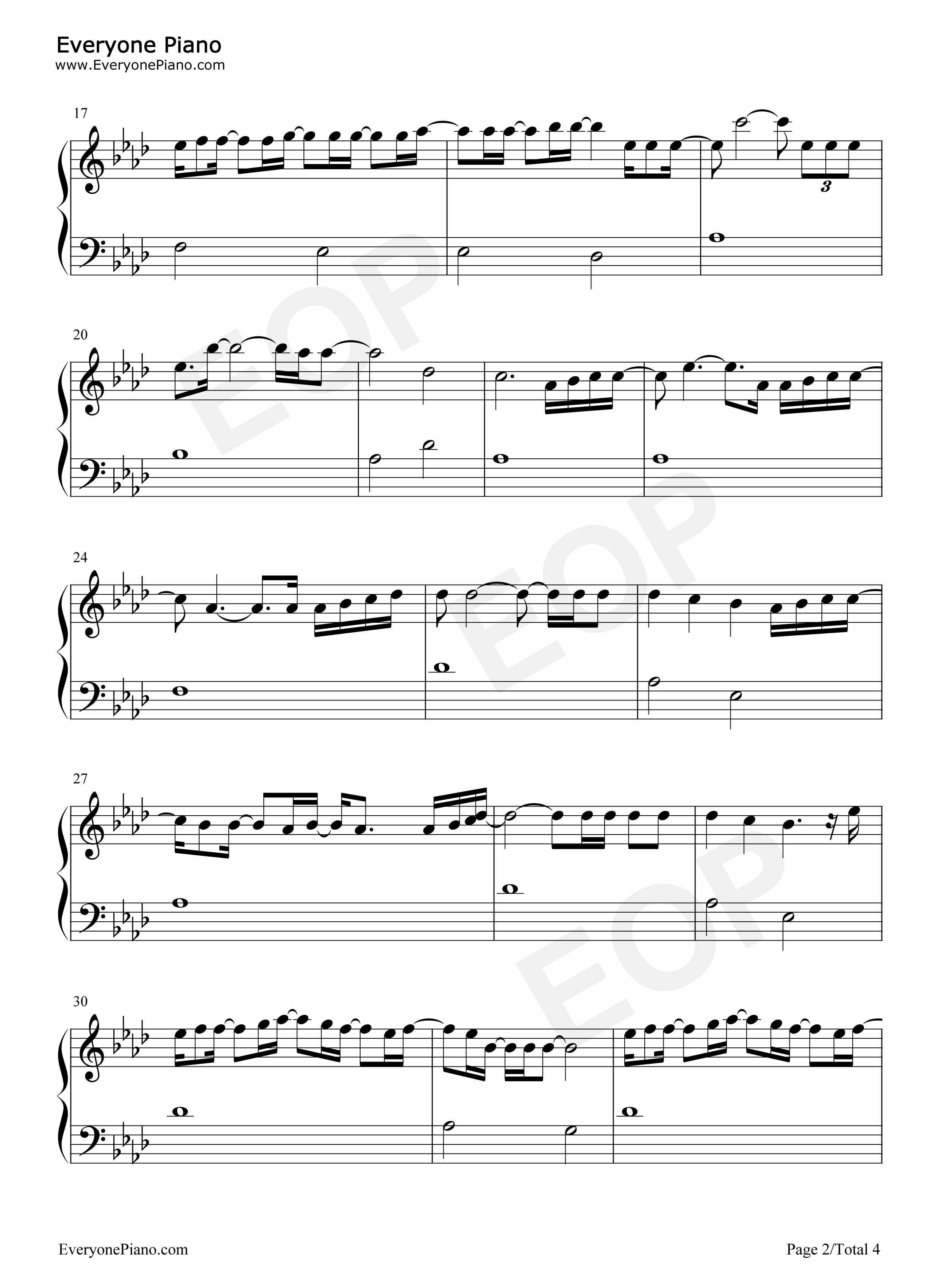 Visiting_Hours钢琴谱_Ed_Sheeran