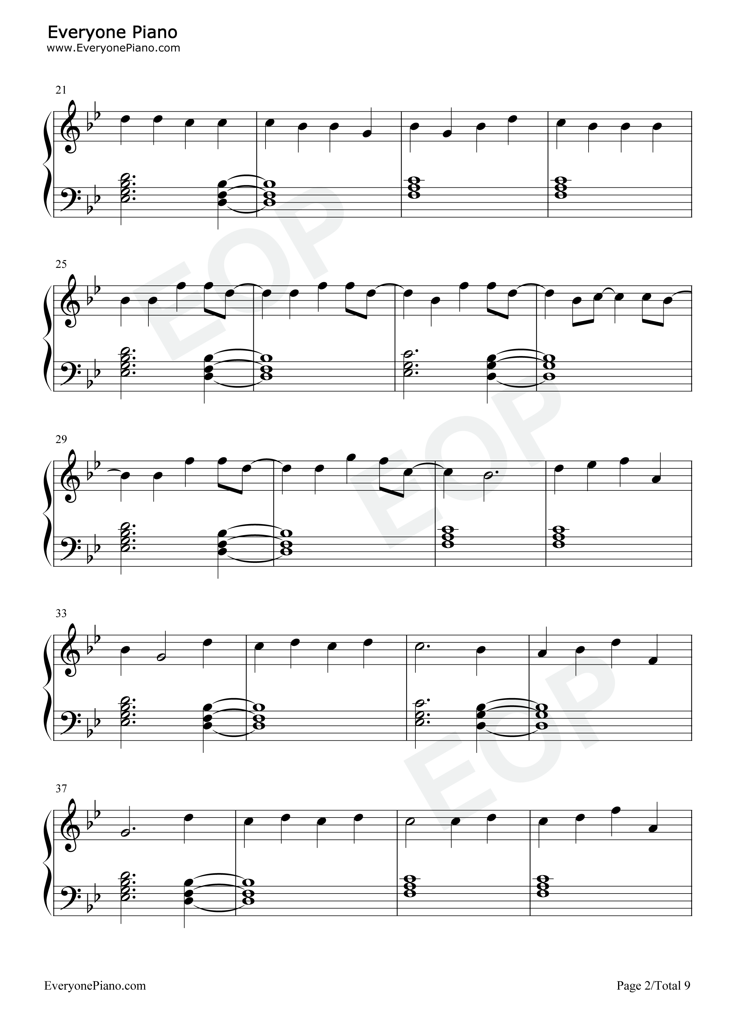 Beautiful_Mistakes钢琴谱_Maroon_5_Megan_Thee_Stallion