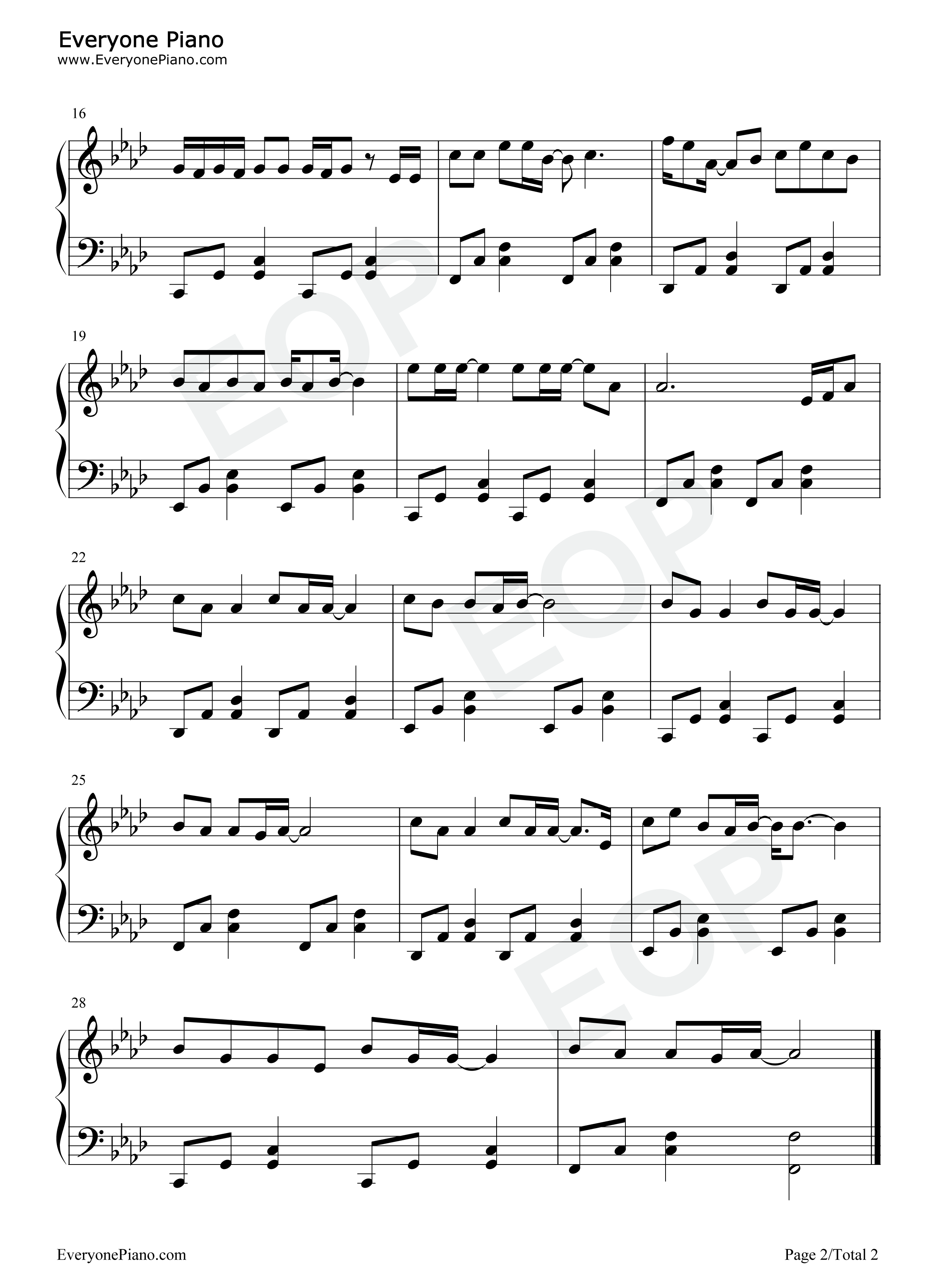 hallo每一天钢琴谱_薛廷佑