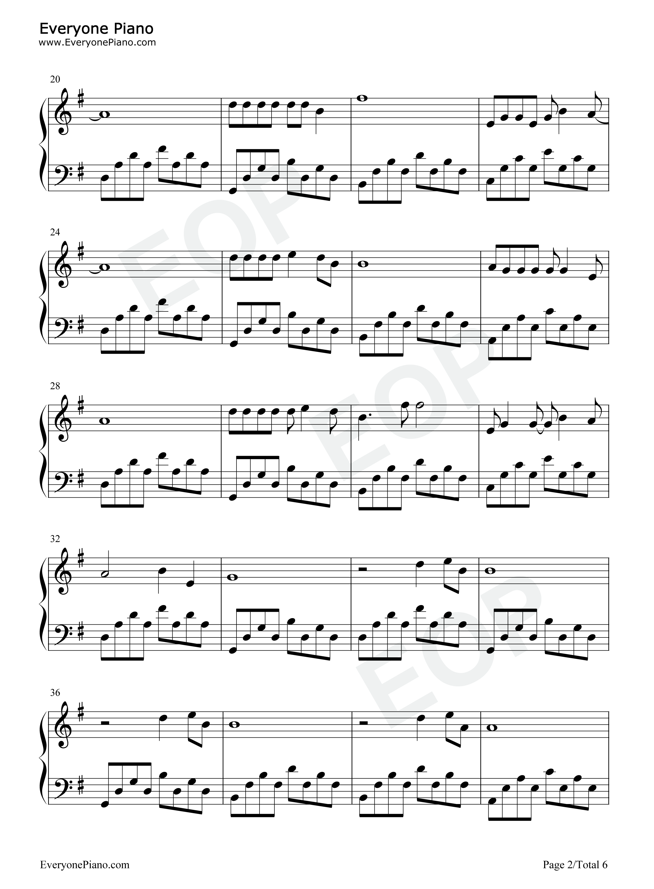 春天花会开钢琴谱_任贤齐