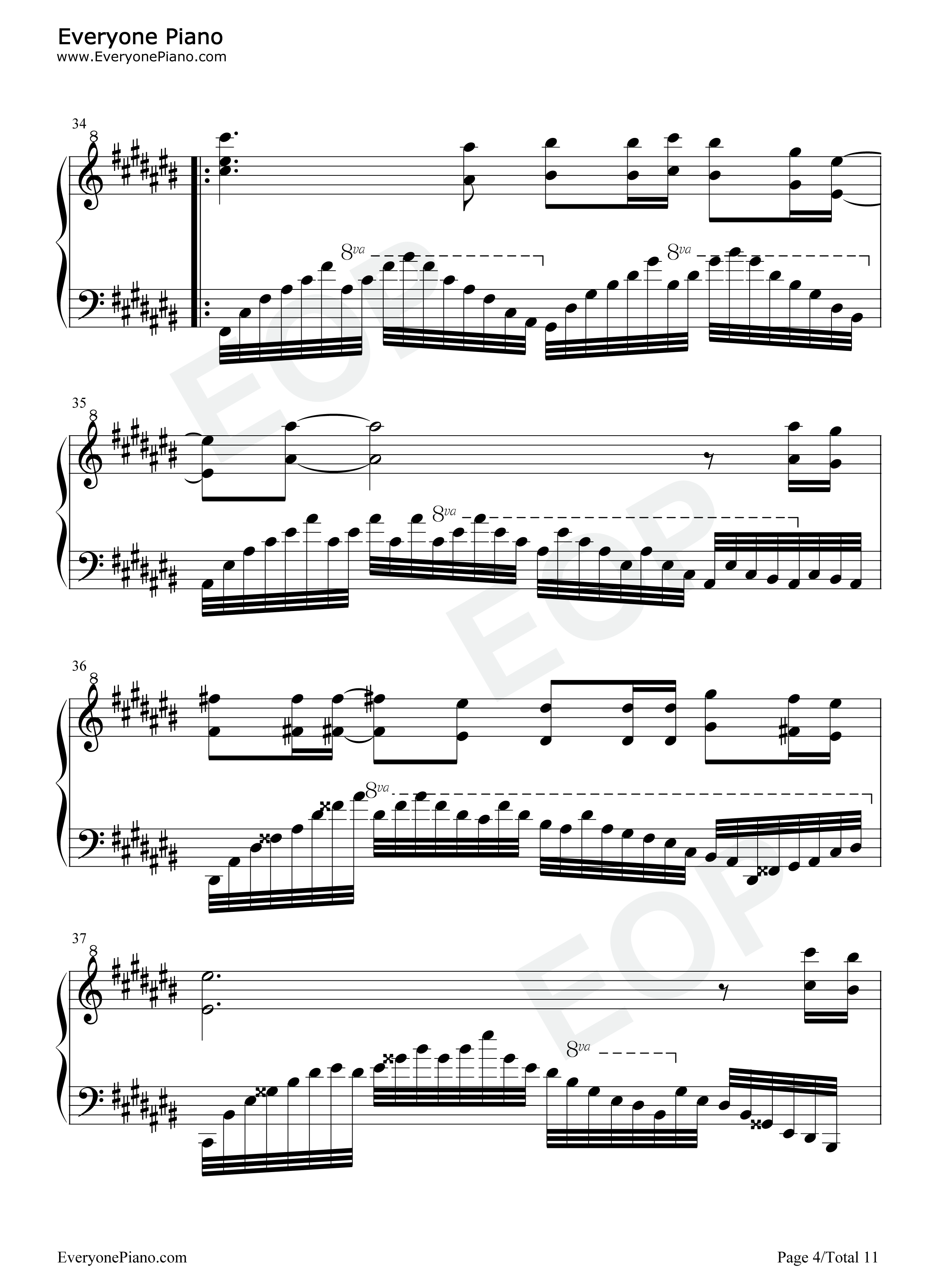 原点钢琴谱_西单女孩