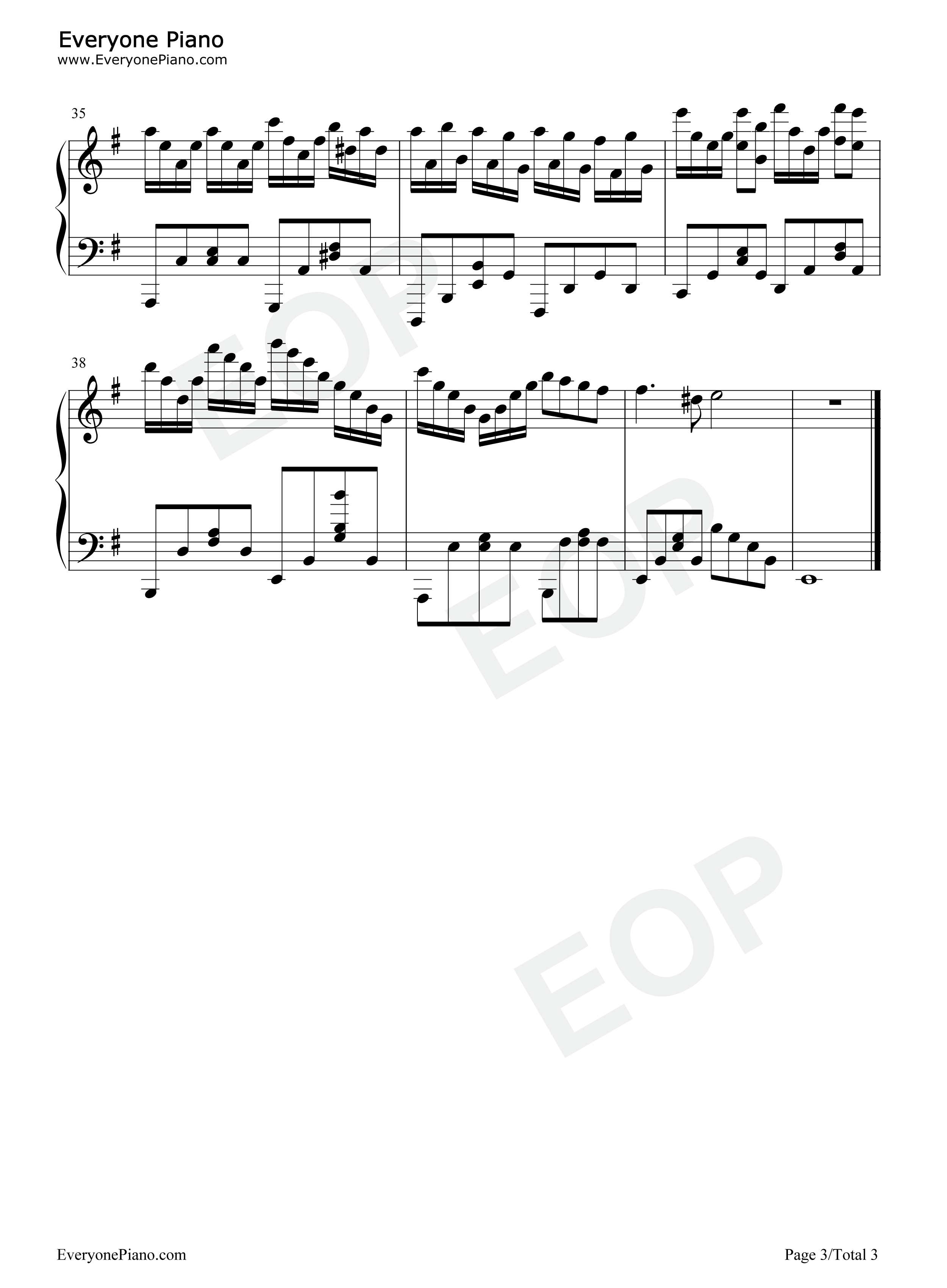 The_End钢琴谱_猎豹移动公司