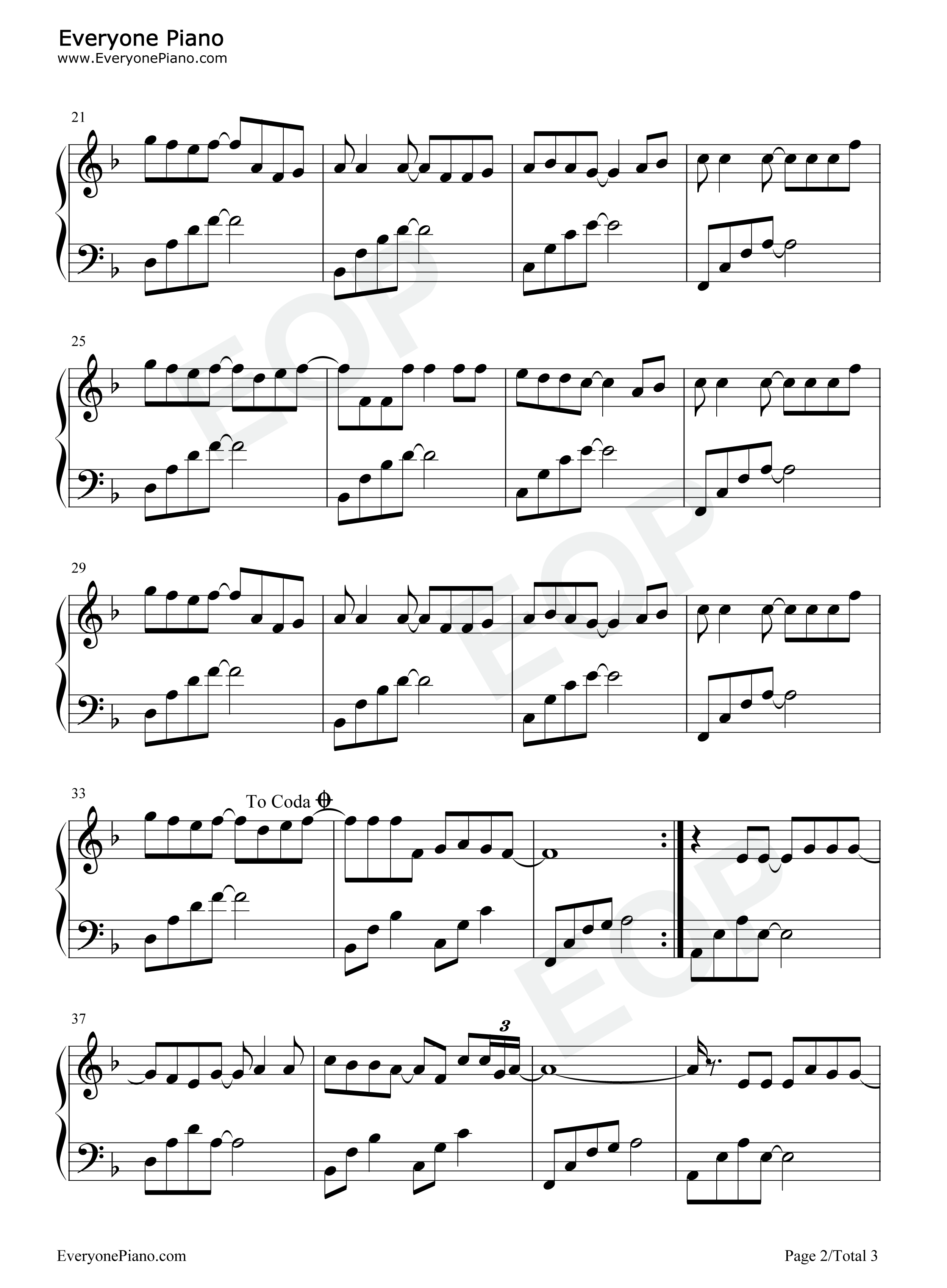 那就这样吧钢琴谱_动力火车