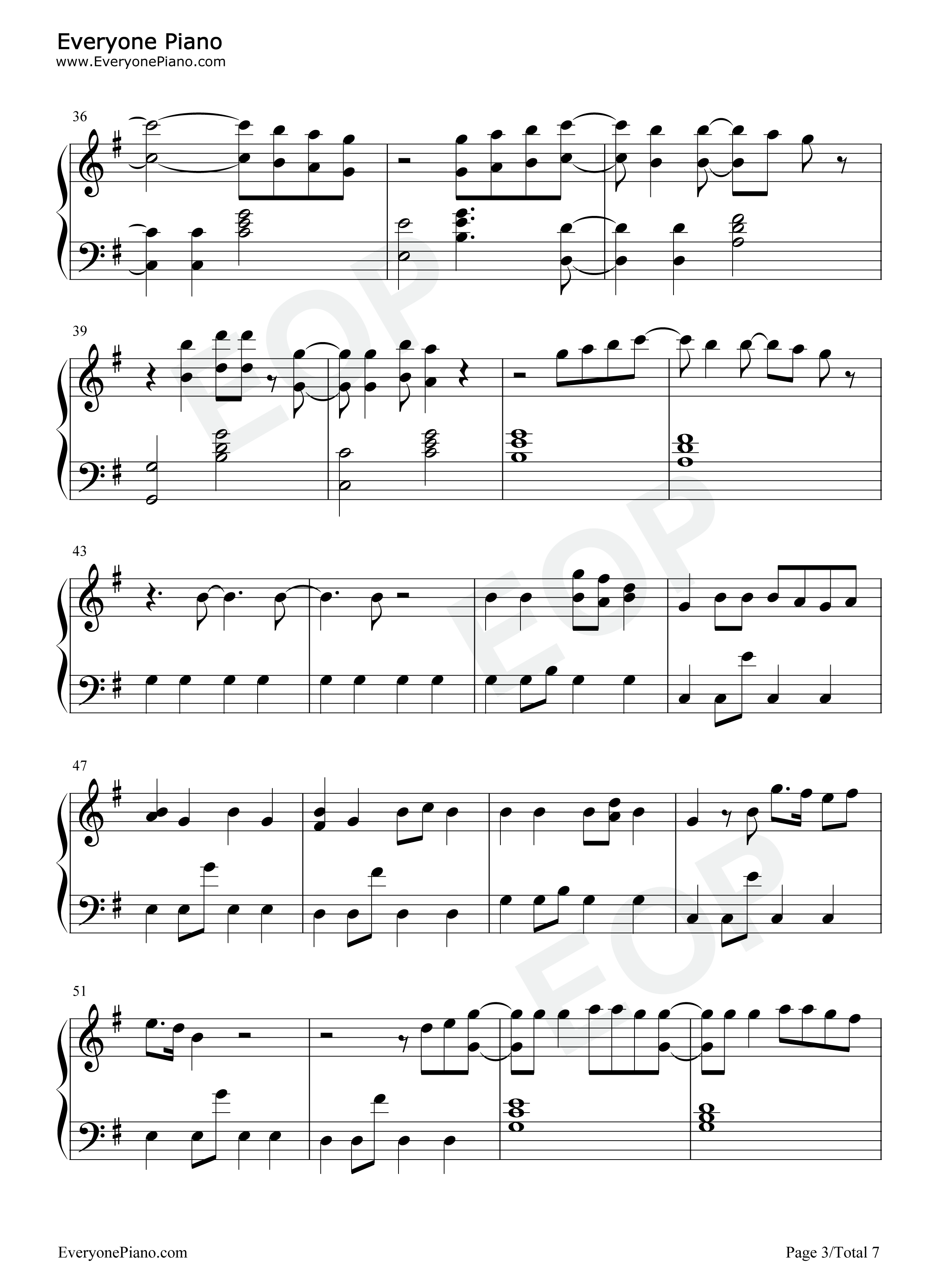 Million_To_One钢琴谱_Camila_Cabello