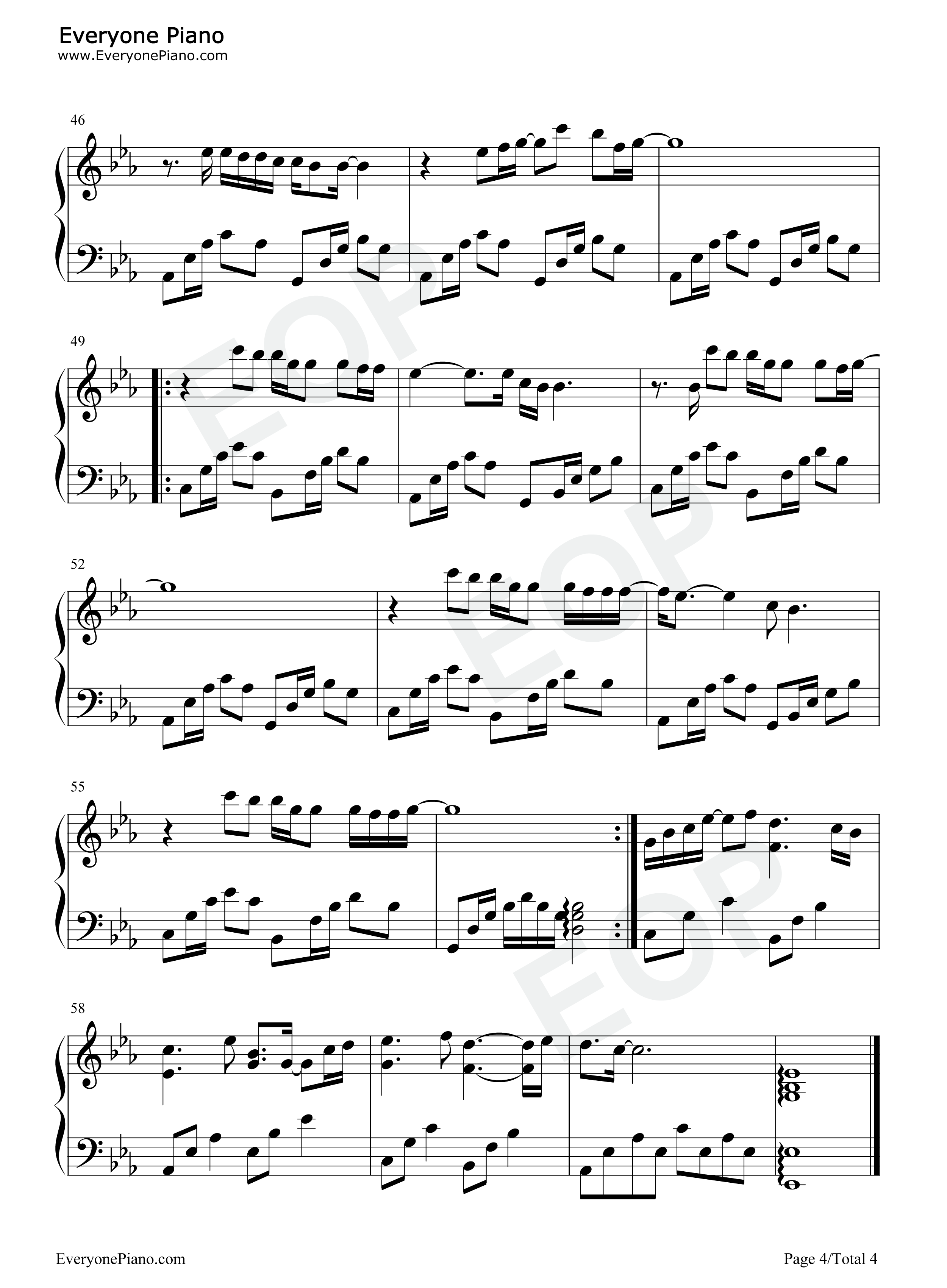 电台情歌钢琴谱_莫文蔚