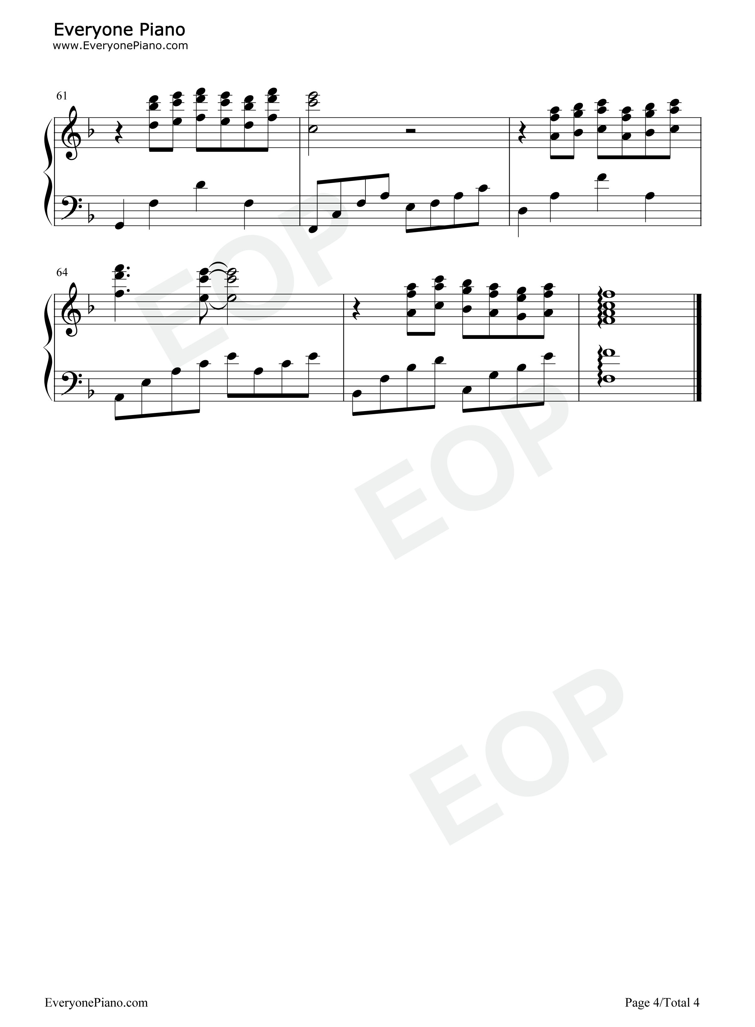 日薄西山情依依钢琴谱_理查德·克莱德曼__Richard_Clayderman