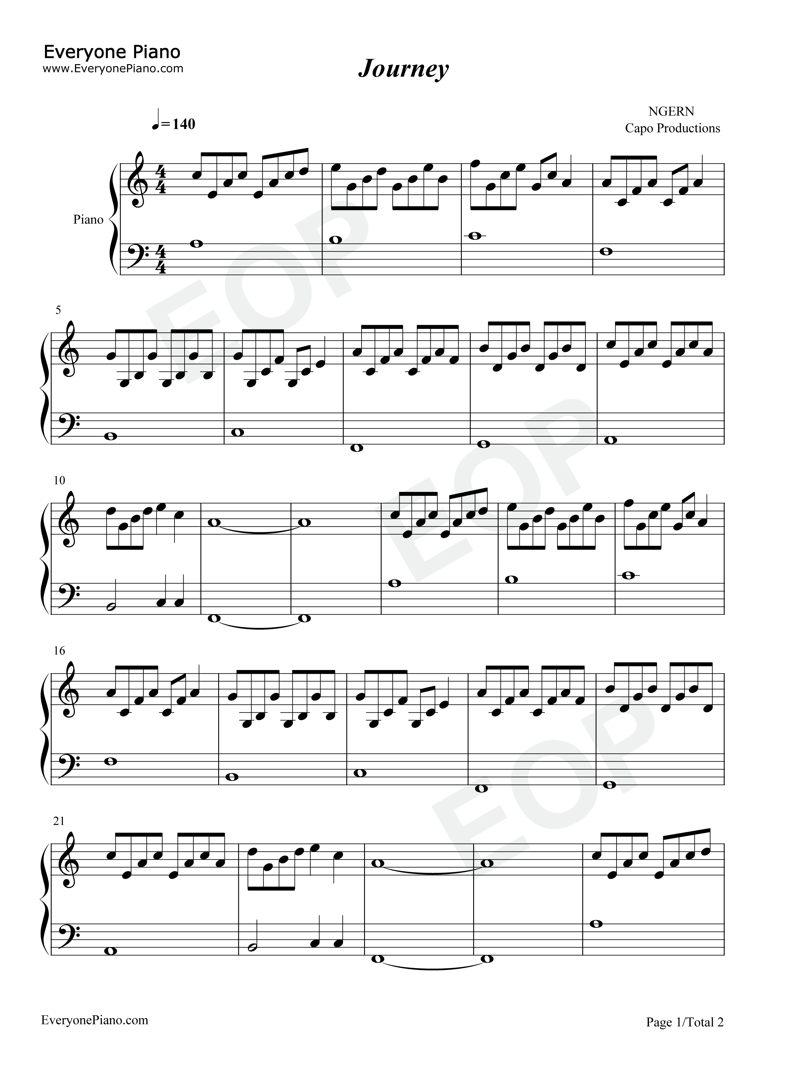 Journey钢琴谱_Capo_Productions