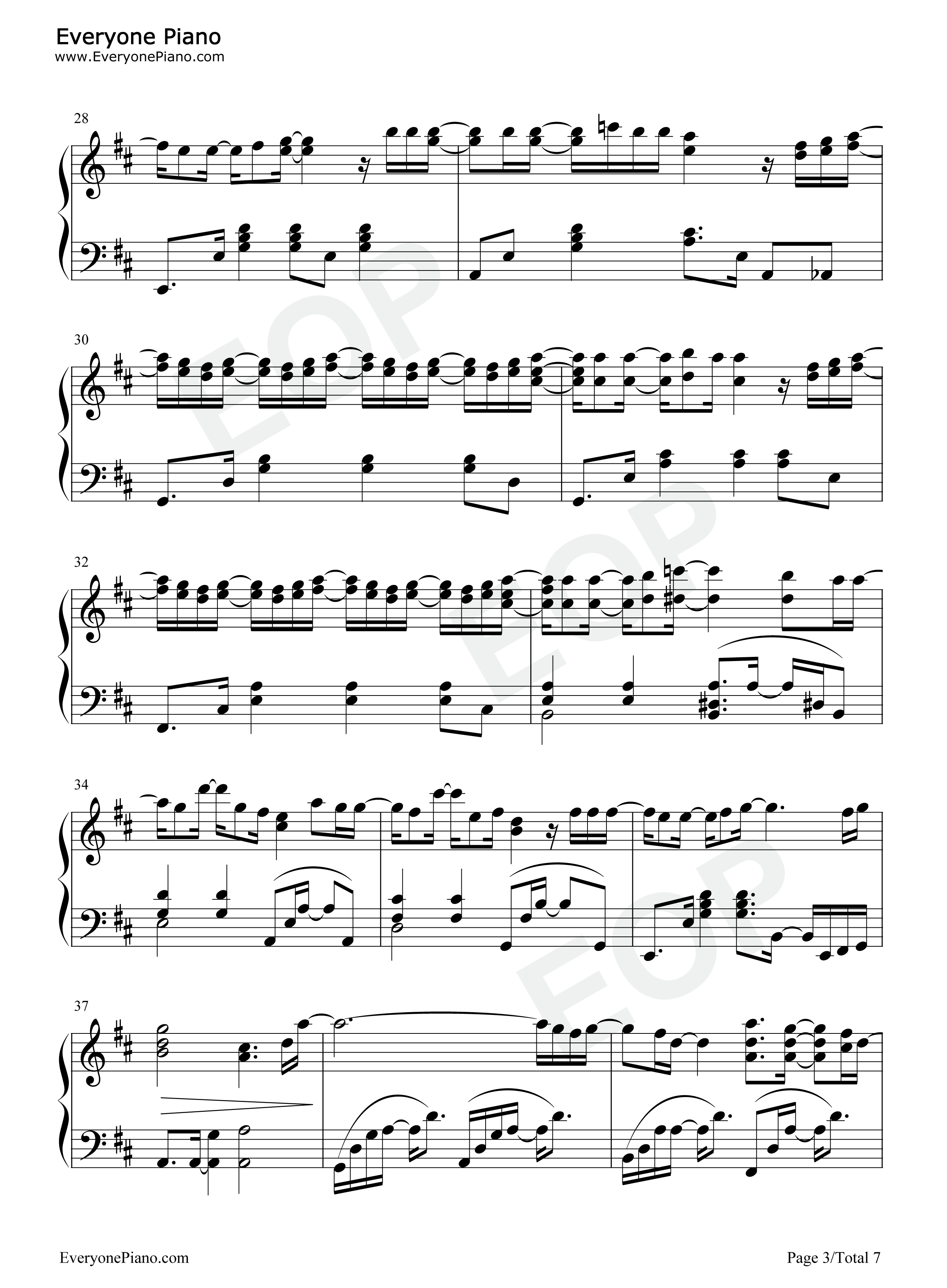 星のように…钢琴谱_MISIA