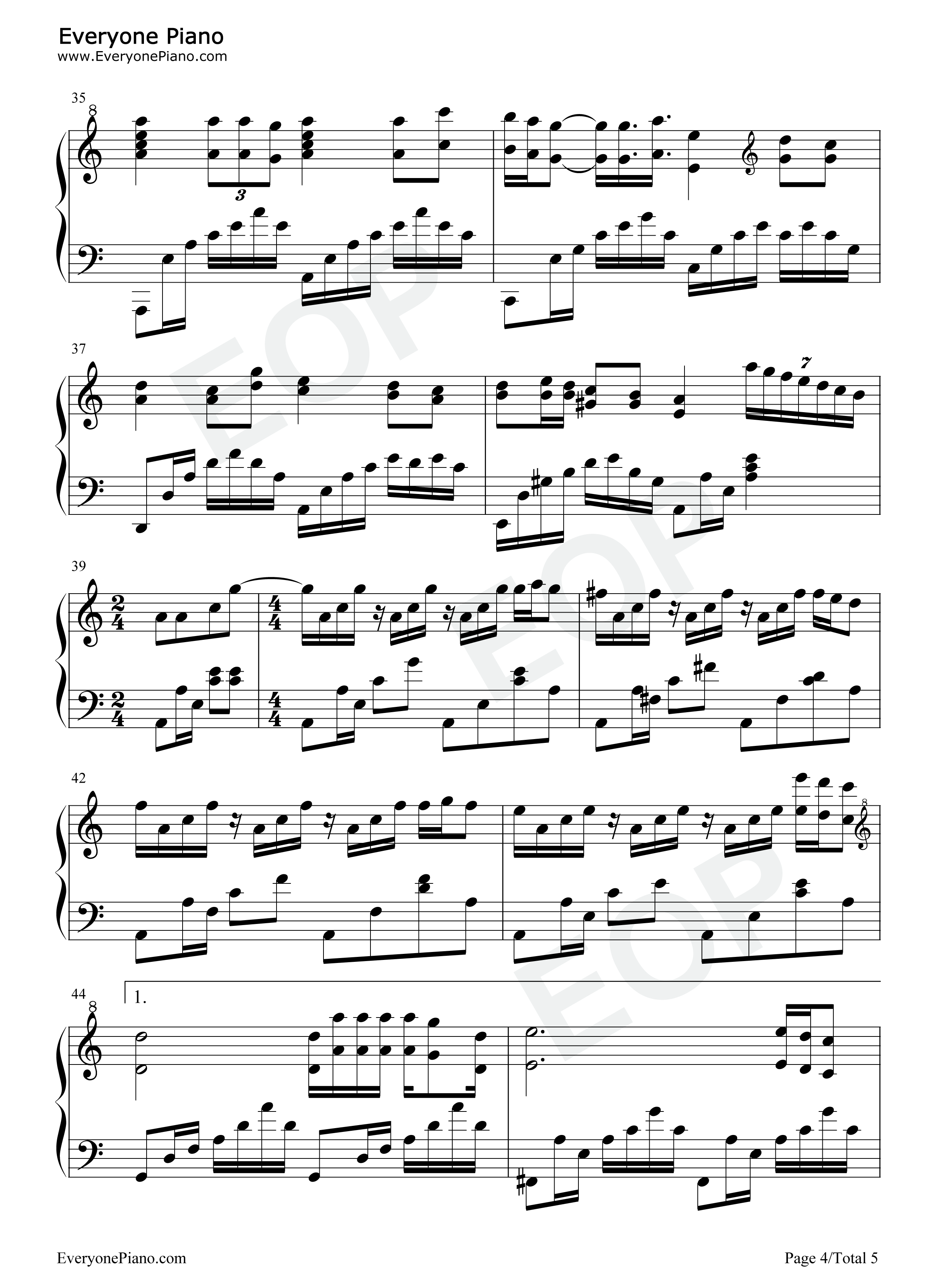 漫步人生路钢琴谱_邓丽君