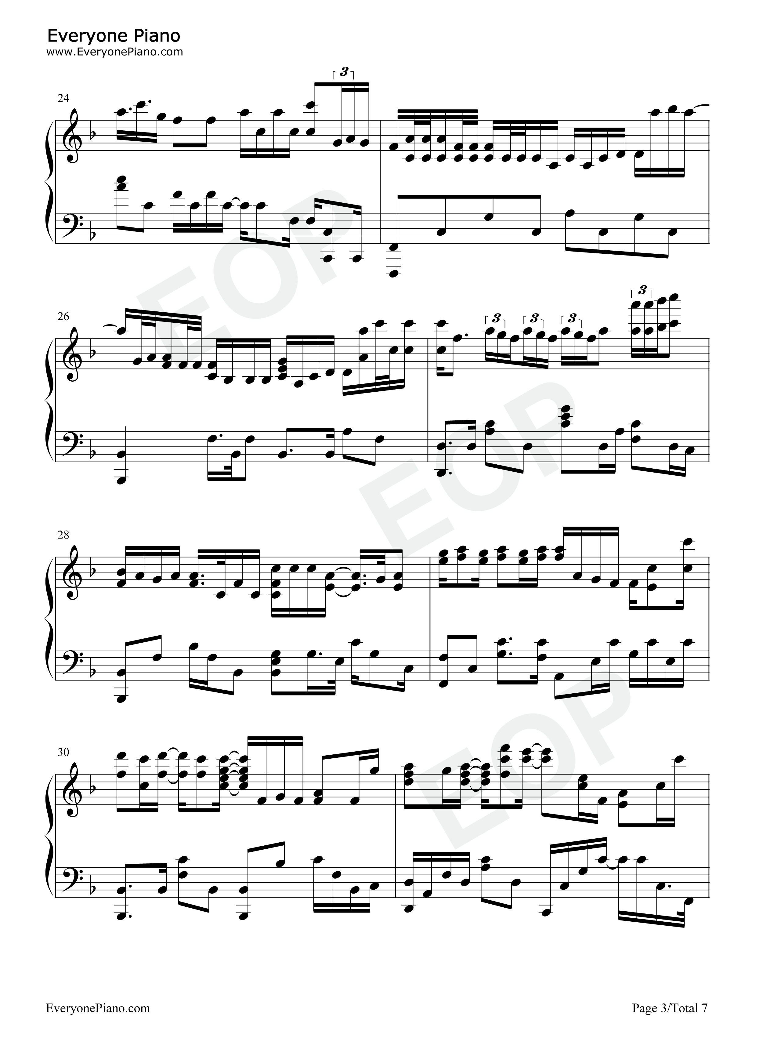 哪里都是你钢琴谱_队长