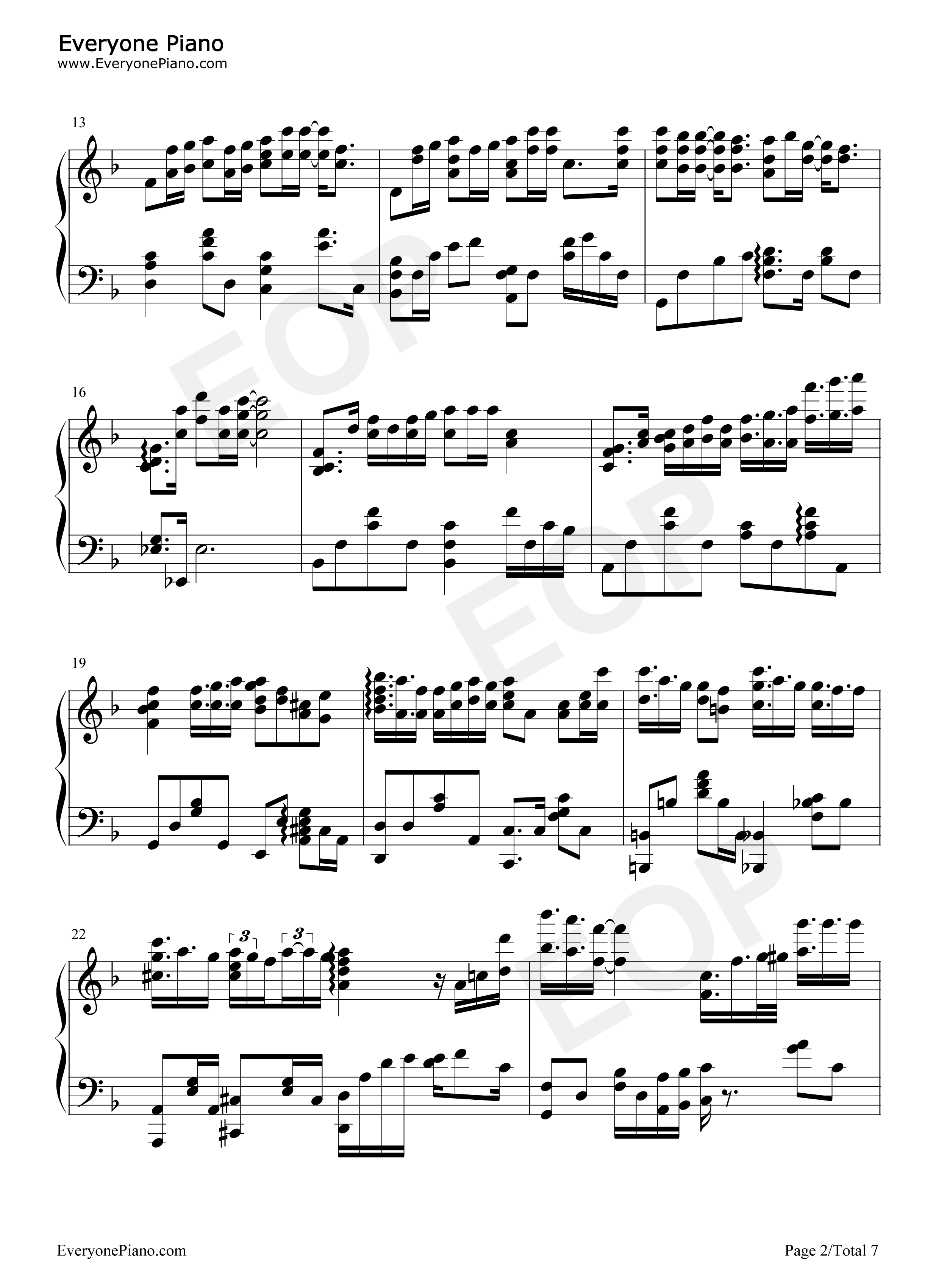 哪里都是你钢琴谱_队长