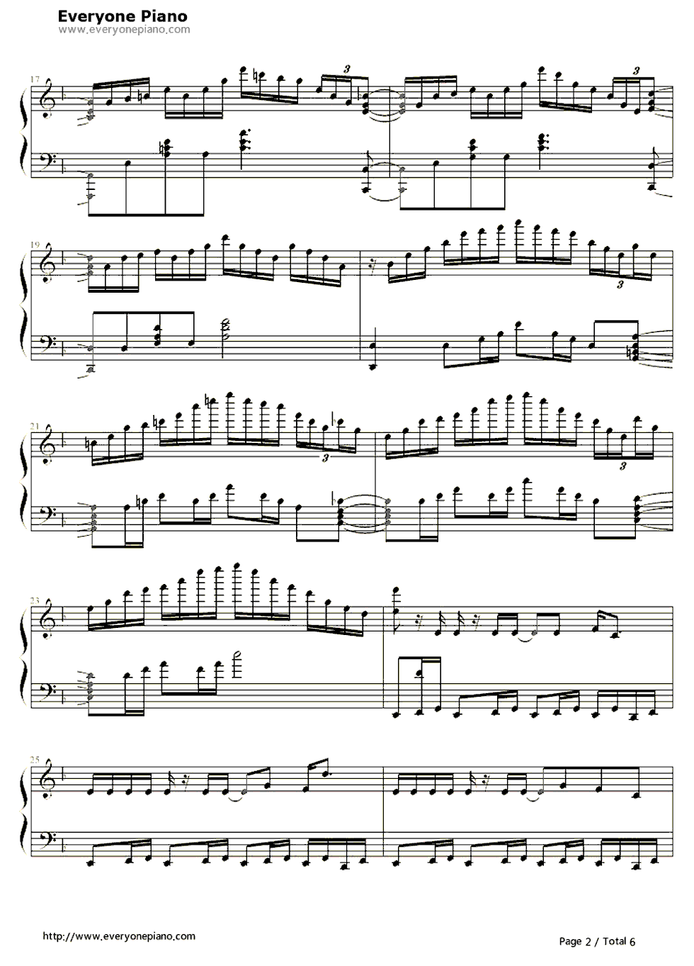 仆じゃない钢琴谱_angela