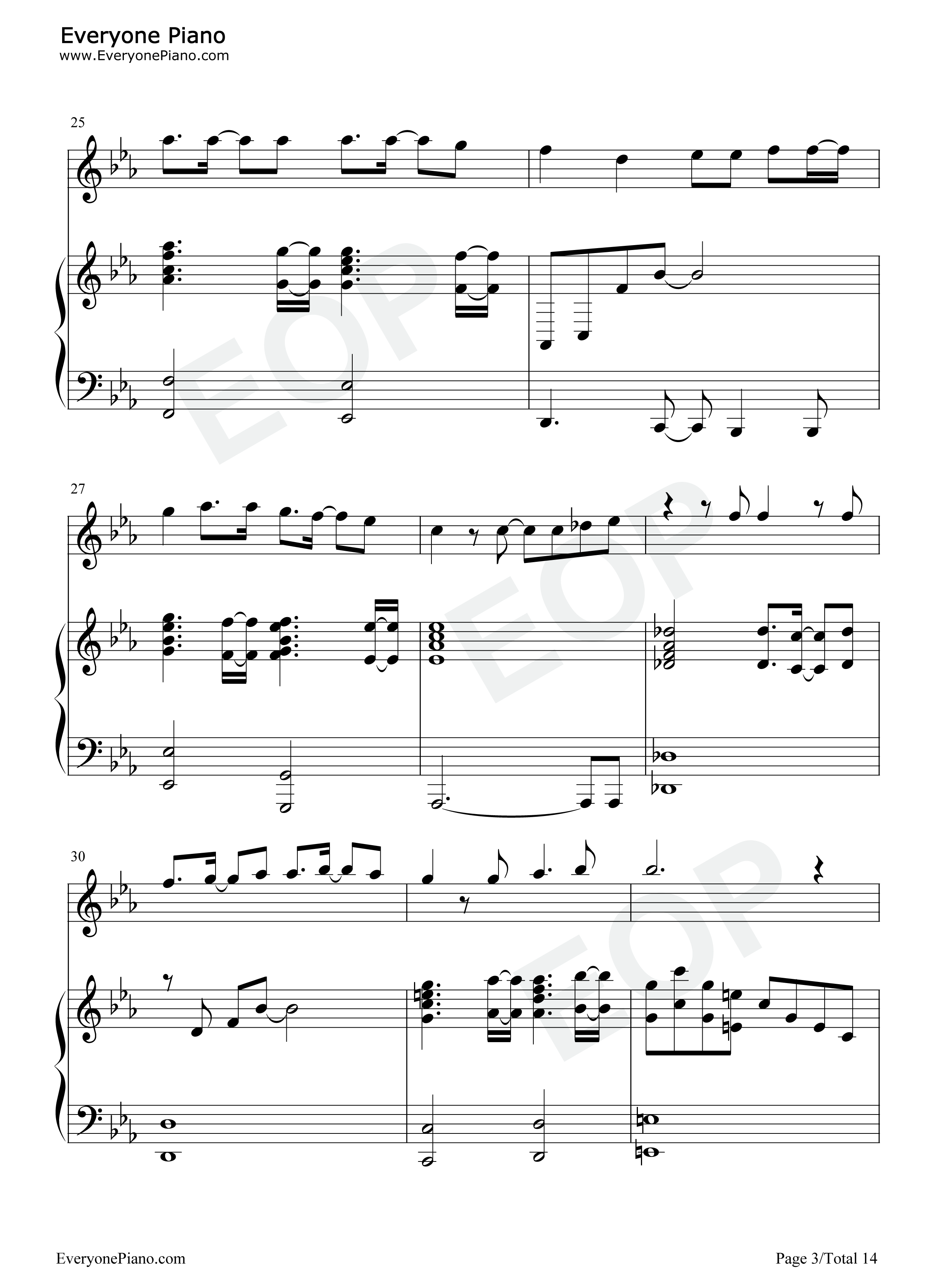 七つの海を渡る风のように钢琴谱_爱内里菜&三枝夕夏