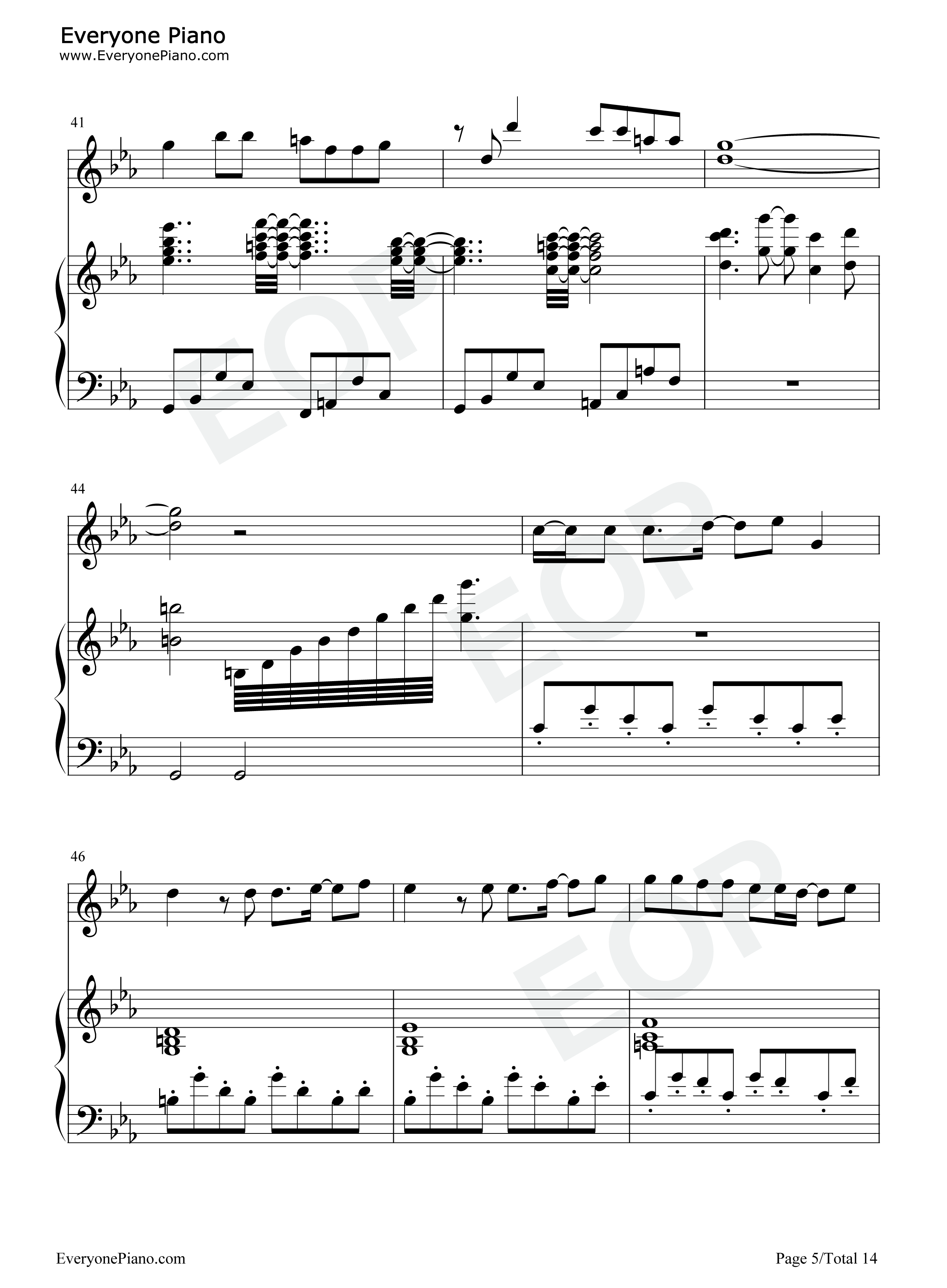 七つの海を渡る风のように钢琴谱_爱内里菜&三枝夕夏