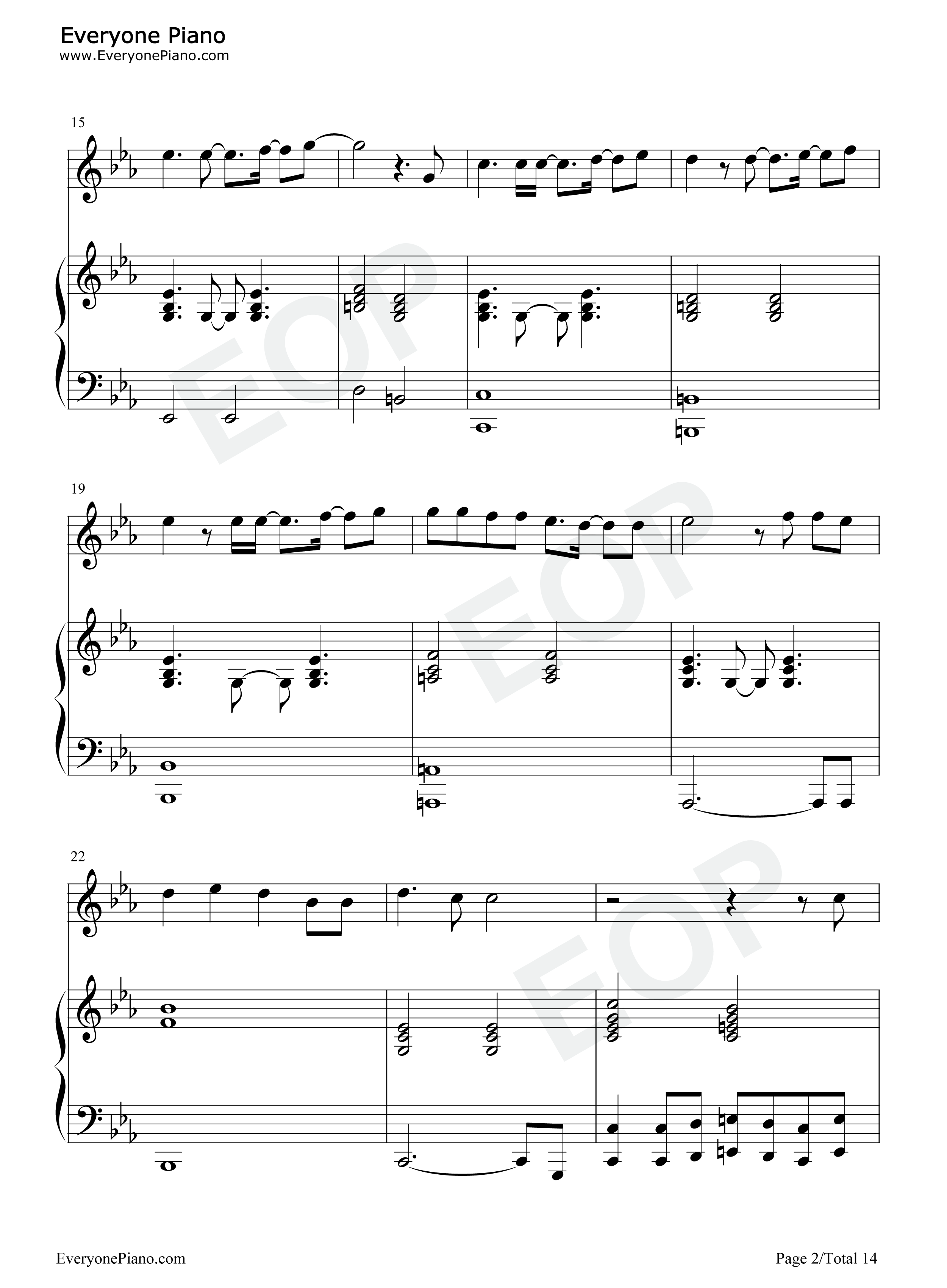 七つの海を渡る风のように钢琴谱_爱内里菜&三枝夕夏