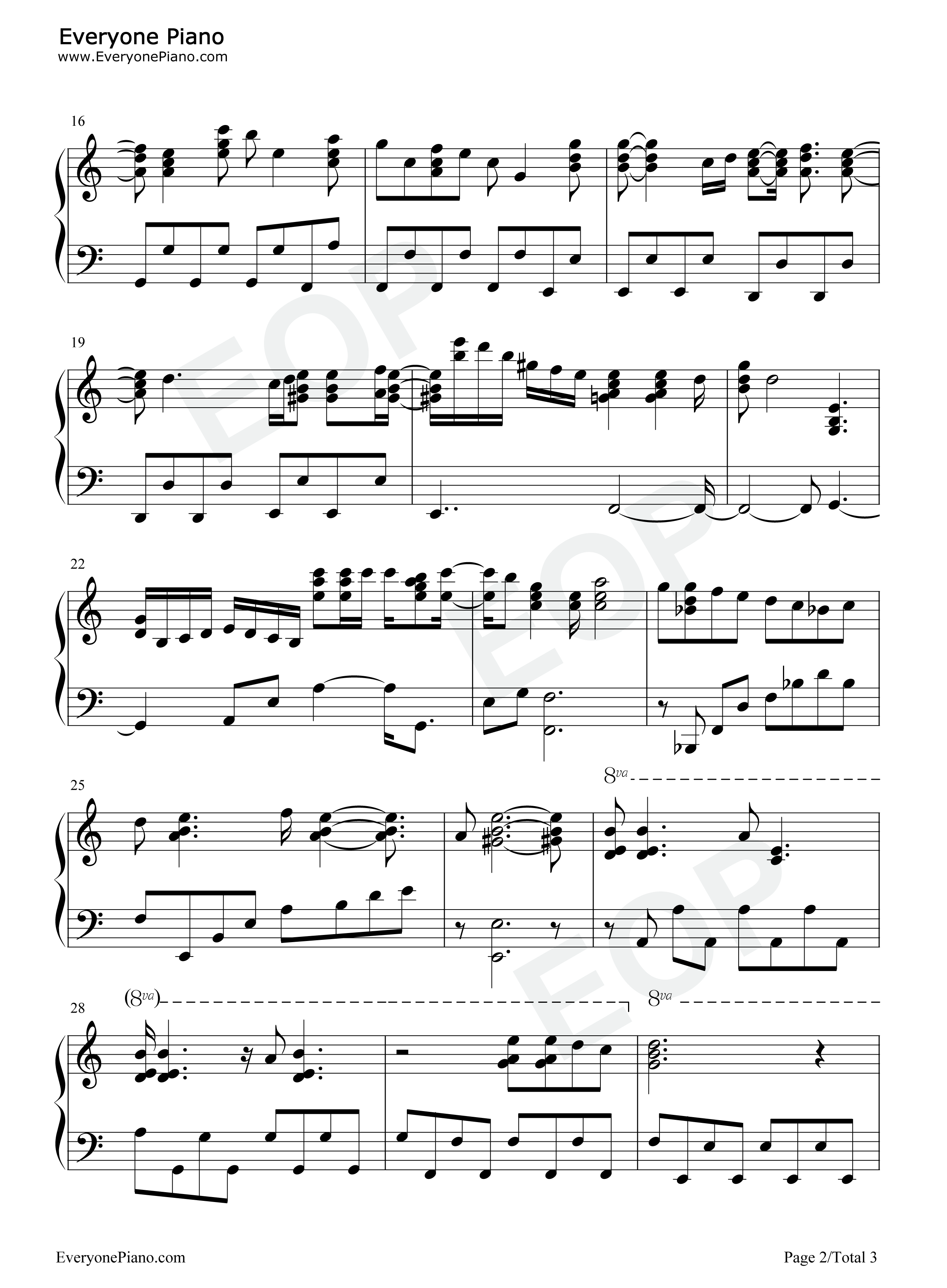 高鸣る钢琴谱_藤田麻衣子