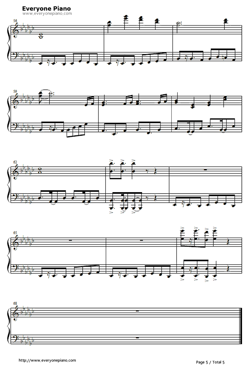 舞风钢琴谱_吉冈亚衣加