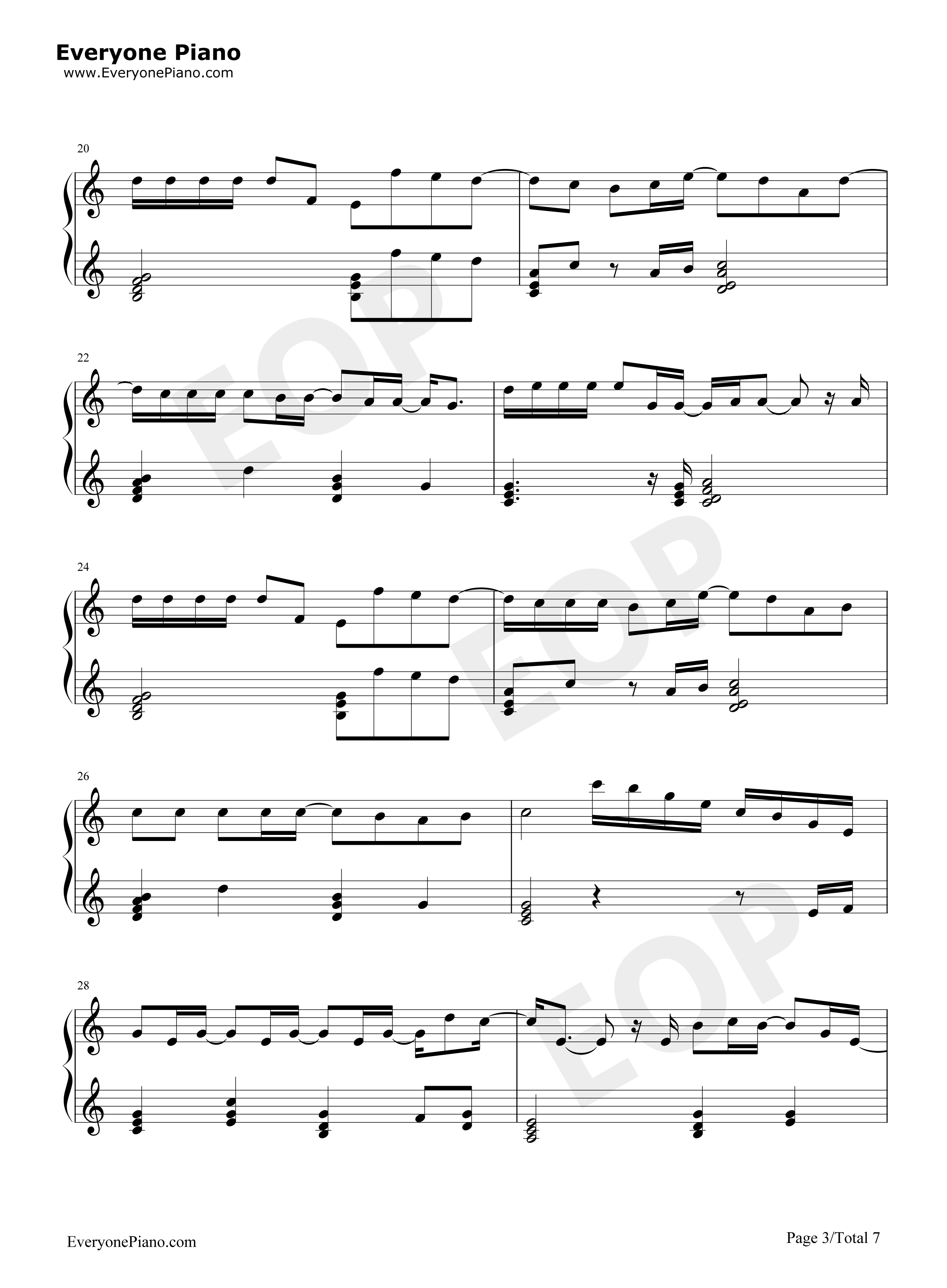 此情永不移（nothing_is_gonna_change_my_love_for_you钢琴谱_George_Benson__方大同