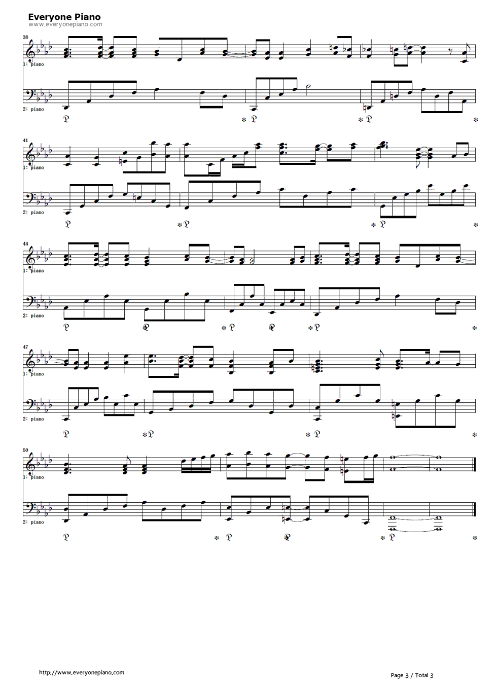 eternal_blue钢琴谱_FictionJunction