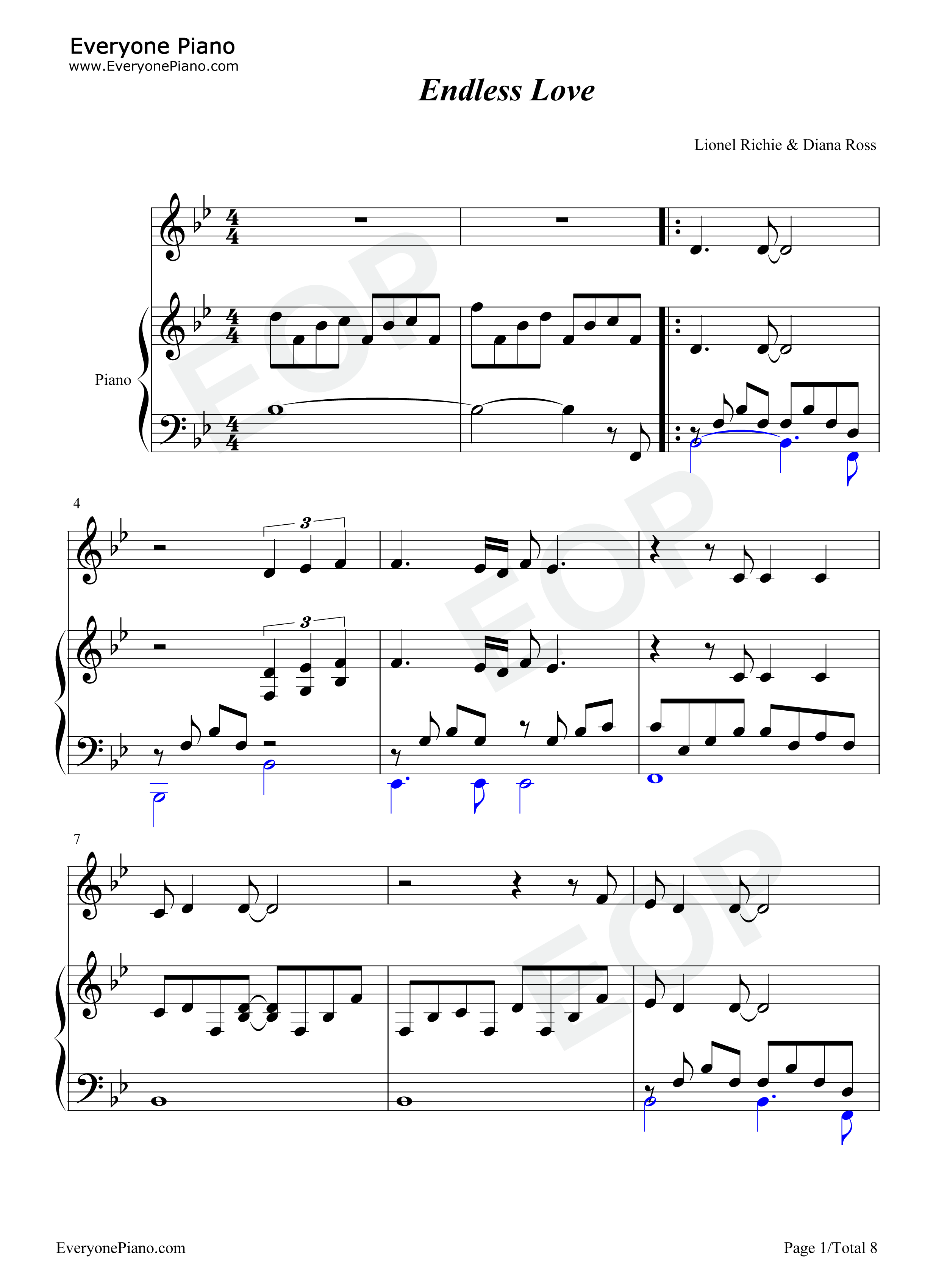 Endless_Love钢琴谱_Lionel_Richie_&_Diana_Ross