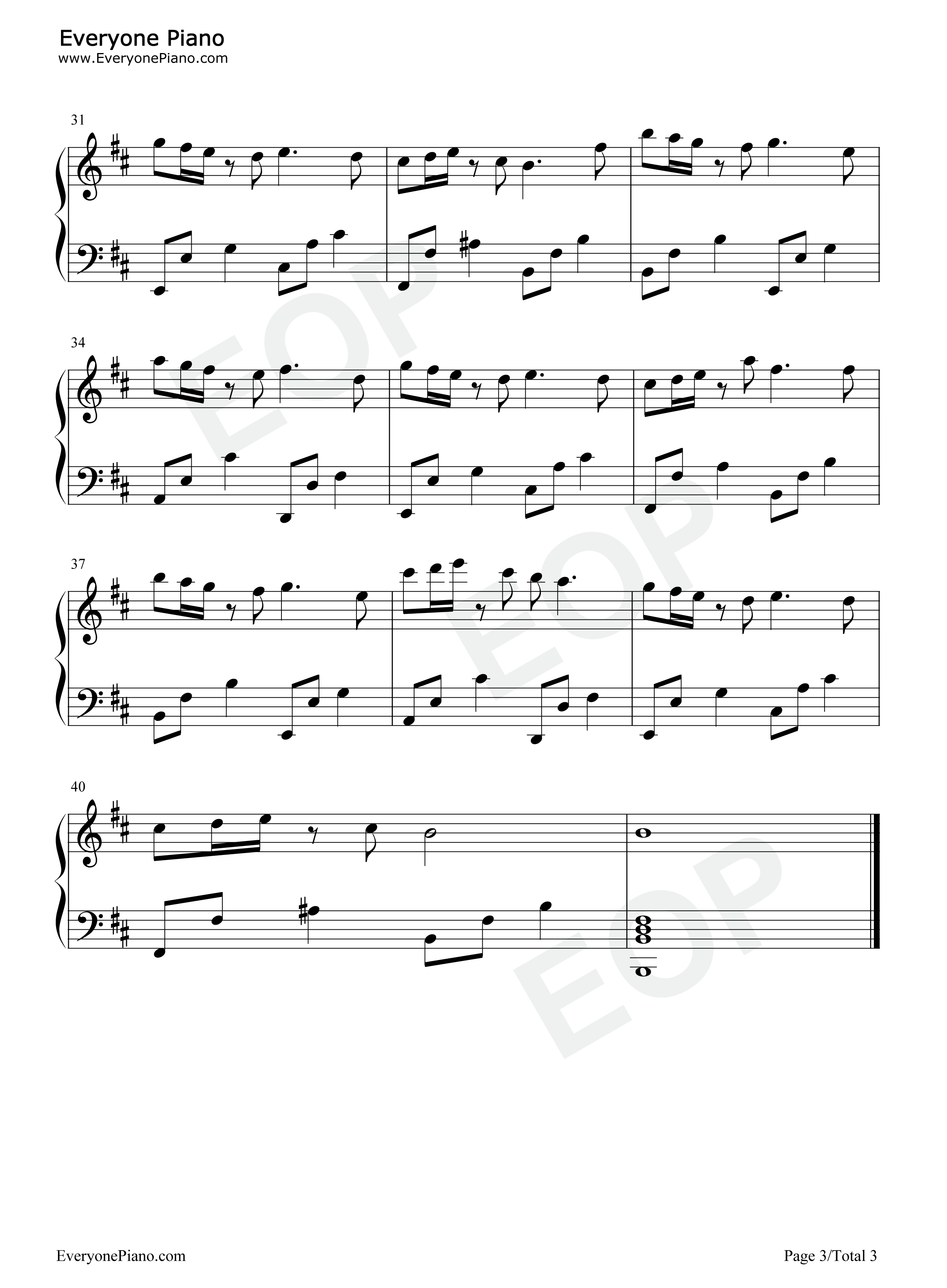 never_say_goodbye钢琴谱_Mario_&_Nesty