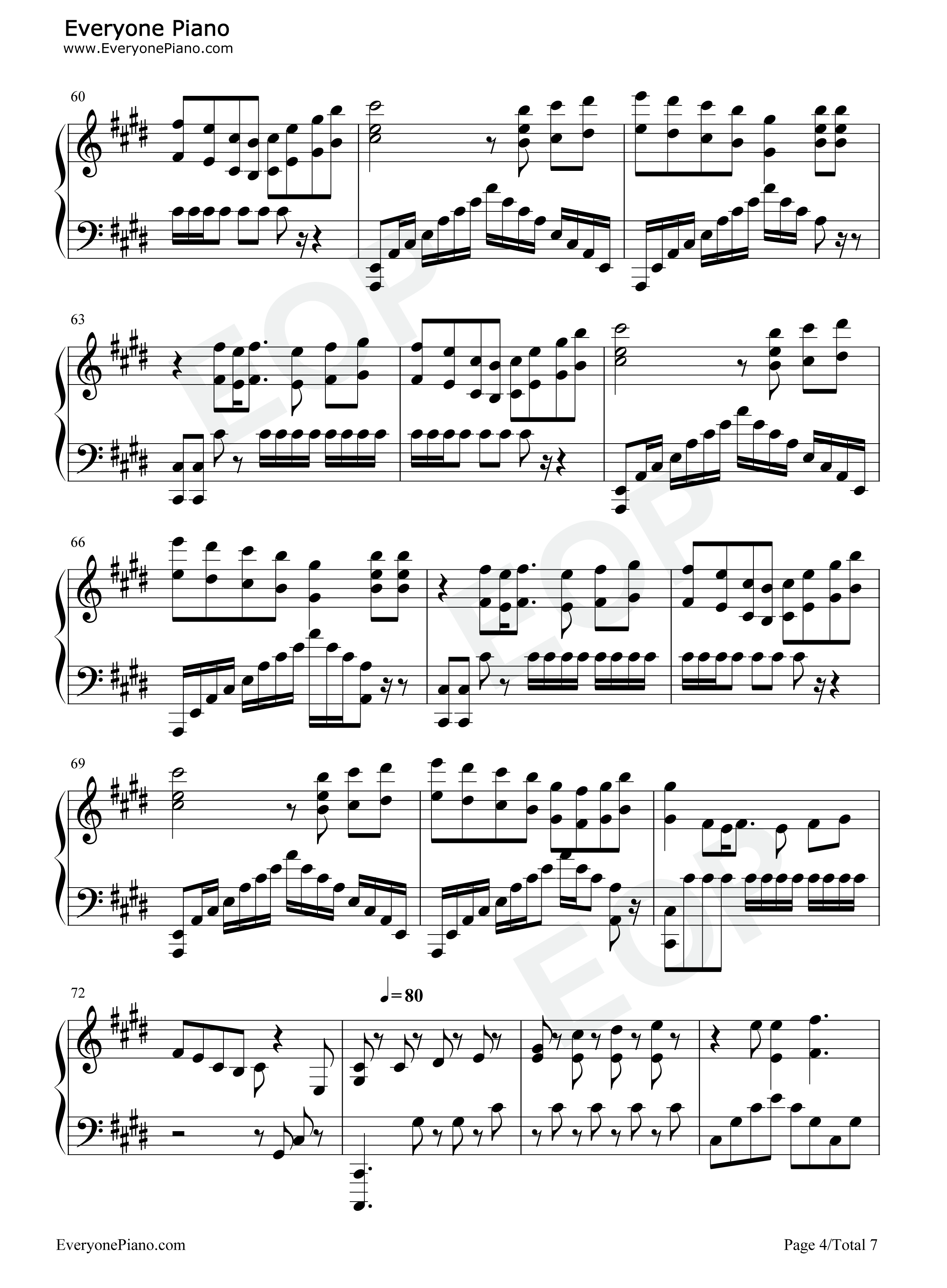 Passion钢琴谱_宇多田光