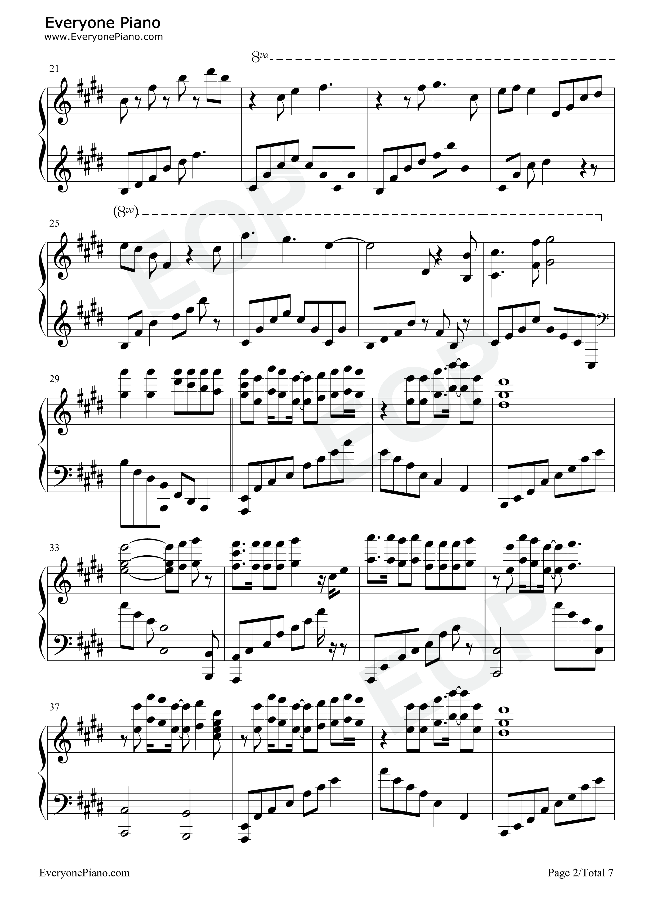 Passion钢琴谱_宇多田光