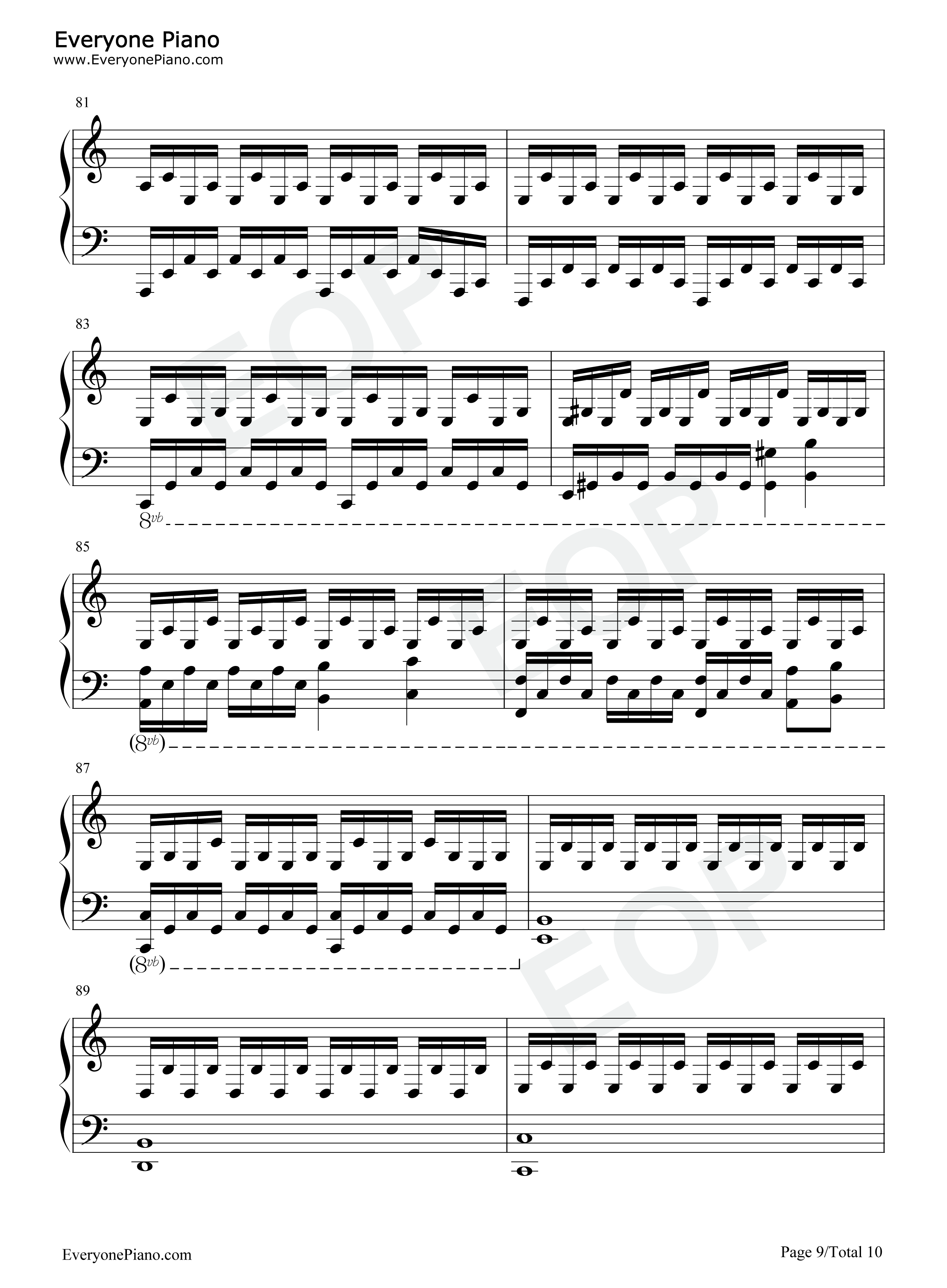 Everyday钢琴谱_Carly_Comando