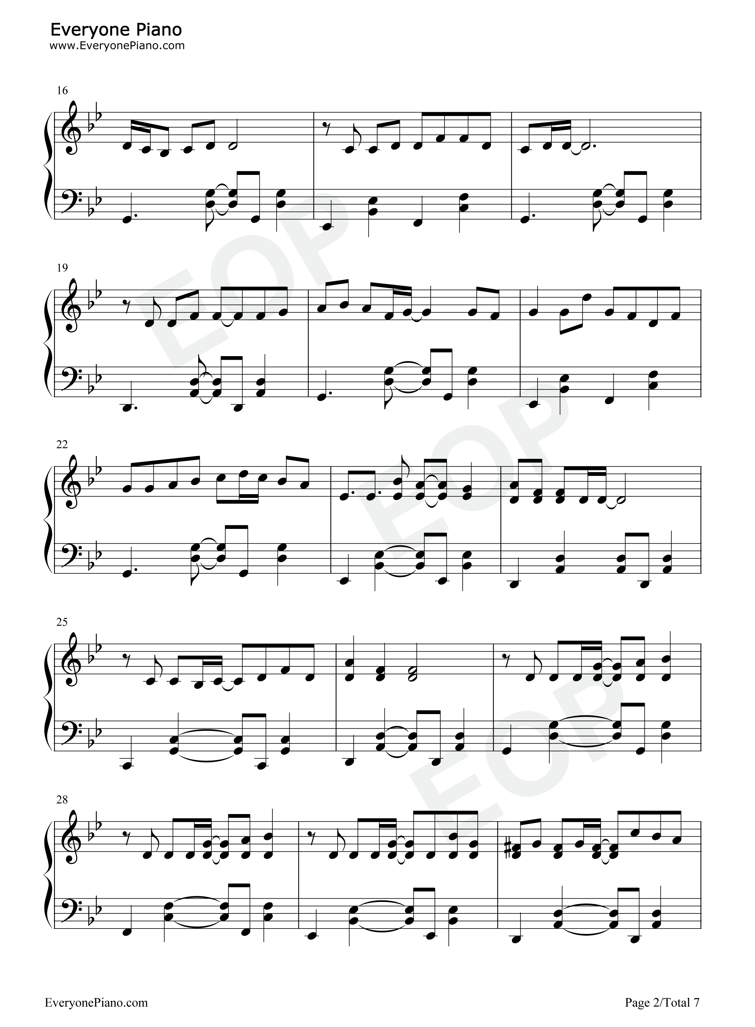 花びらの刻钢琴谱_吉冈亚衣加