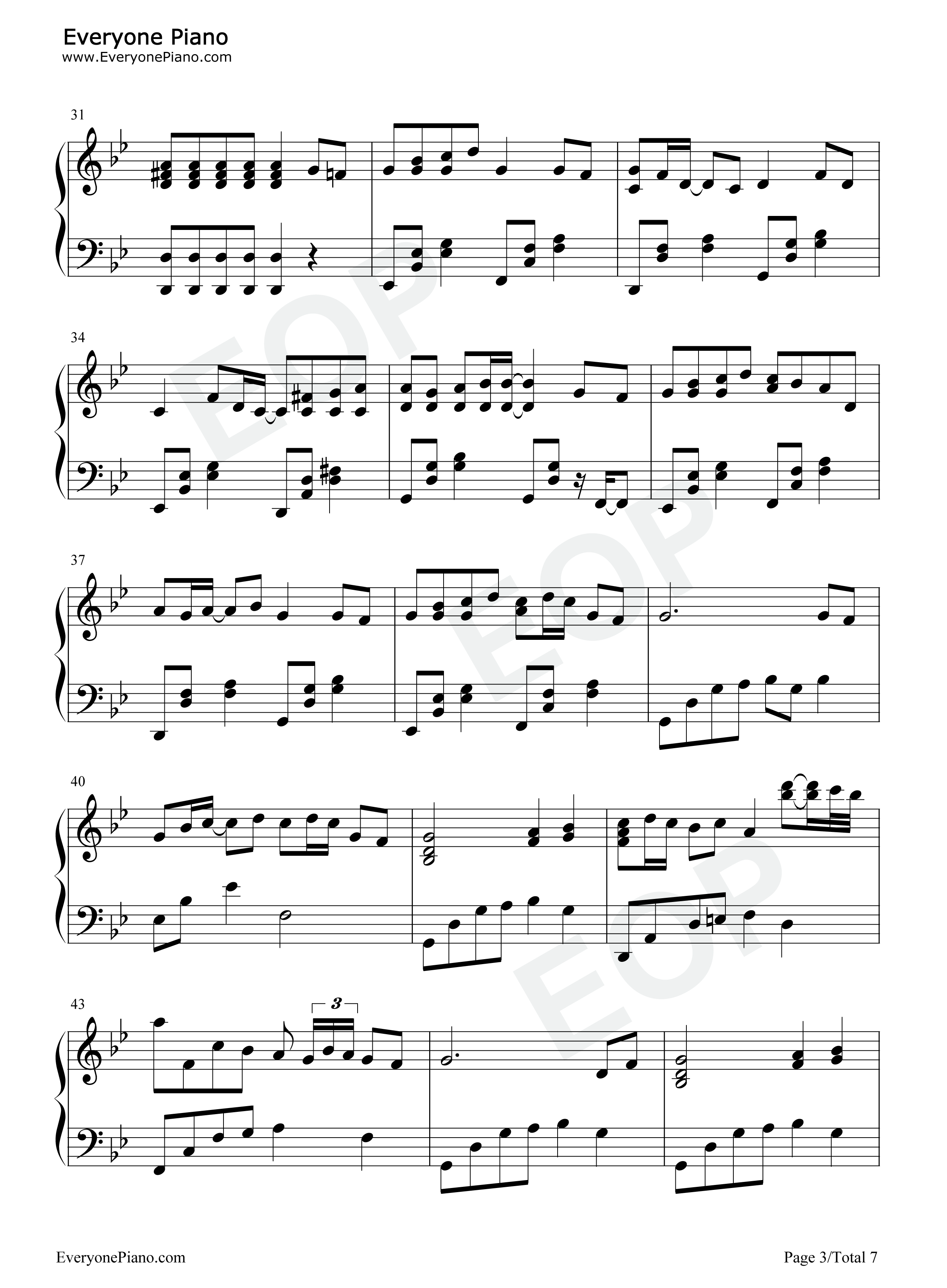 花びらの刻钢琴谱_吉冈亚衣加