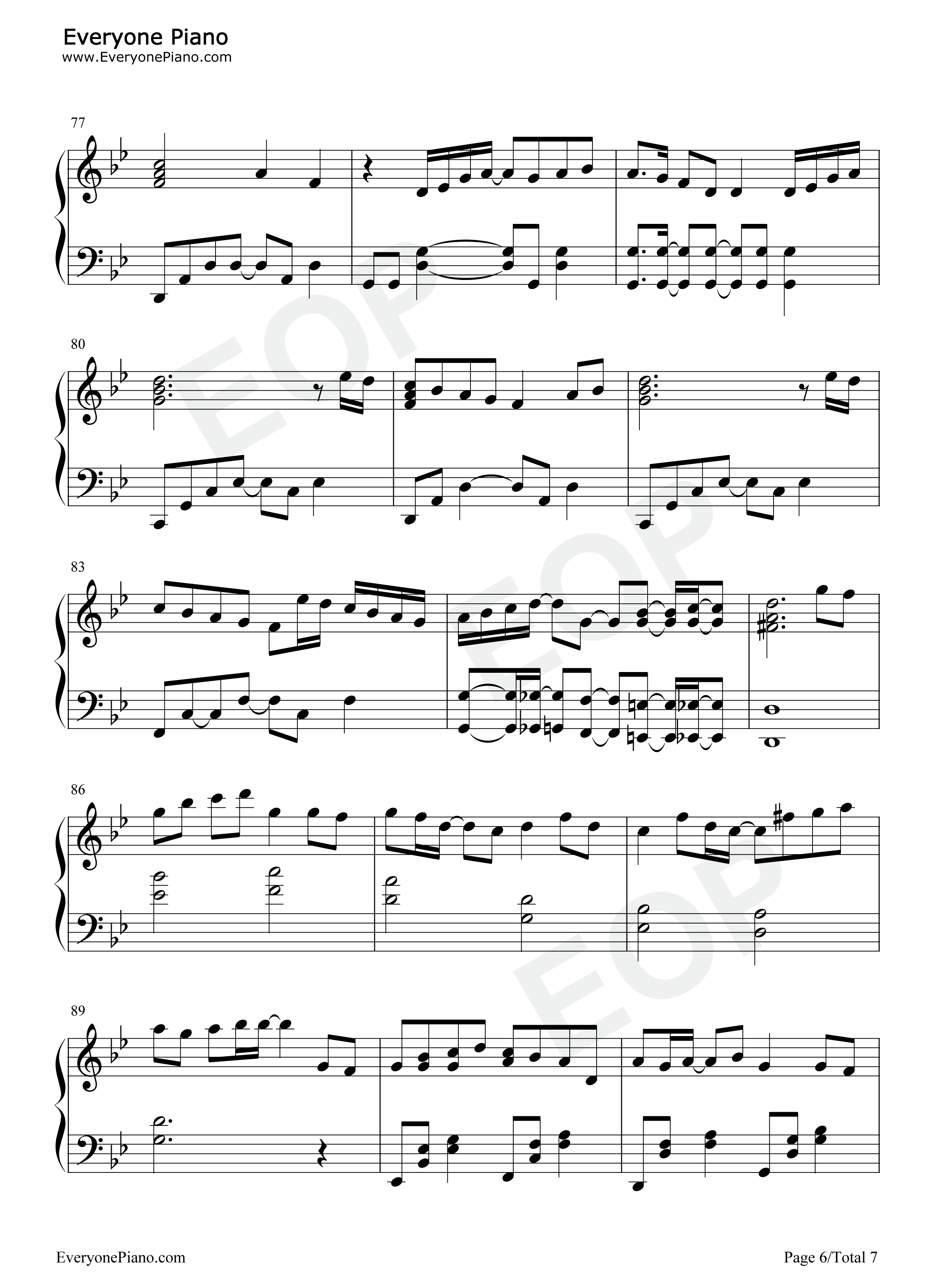 花びらの刻钢琴谱_吉冈亚衣加